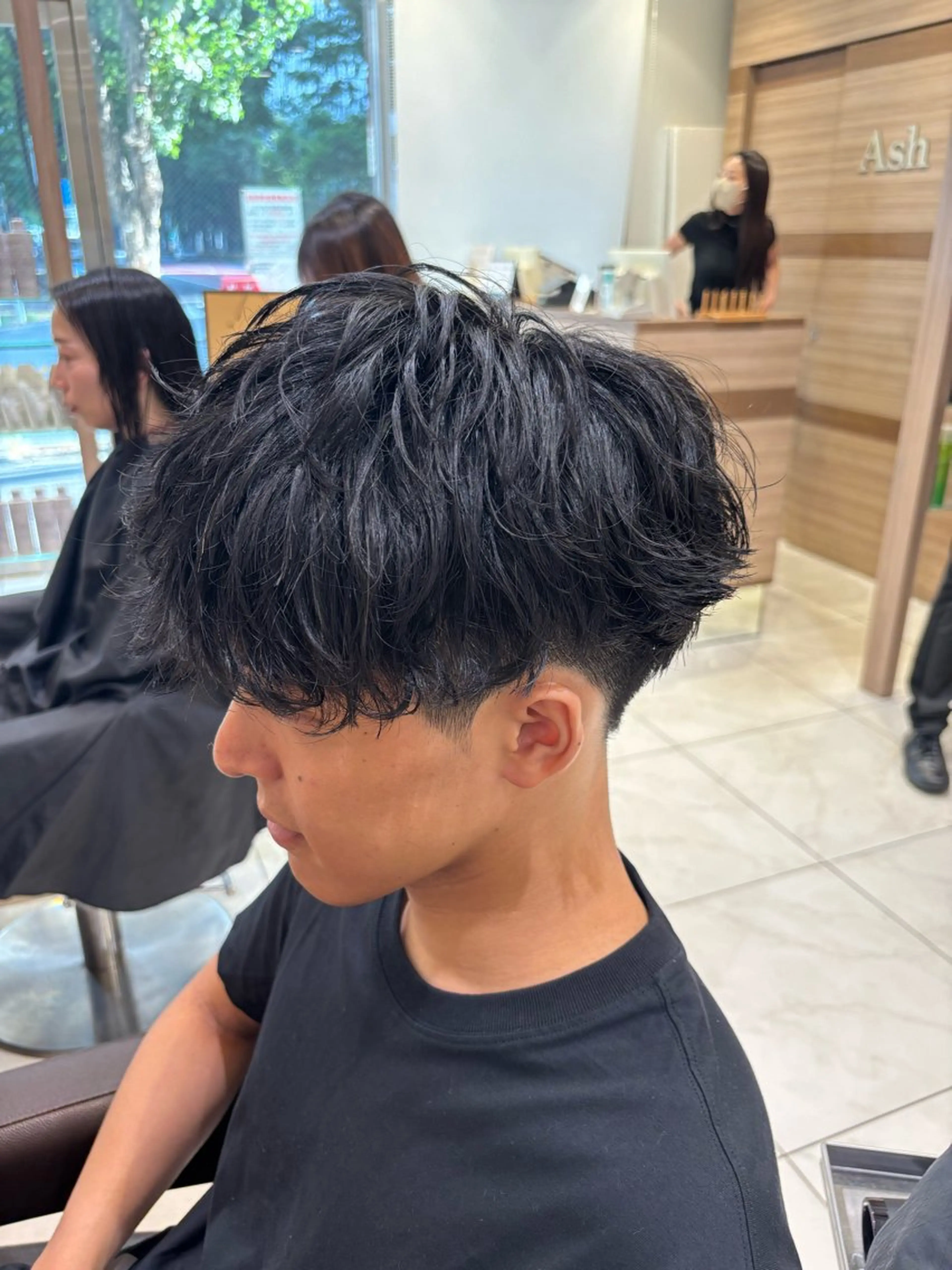 パーマ メンズ カット パーマ 山本 侑平のヘアスタイル