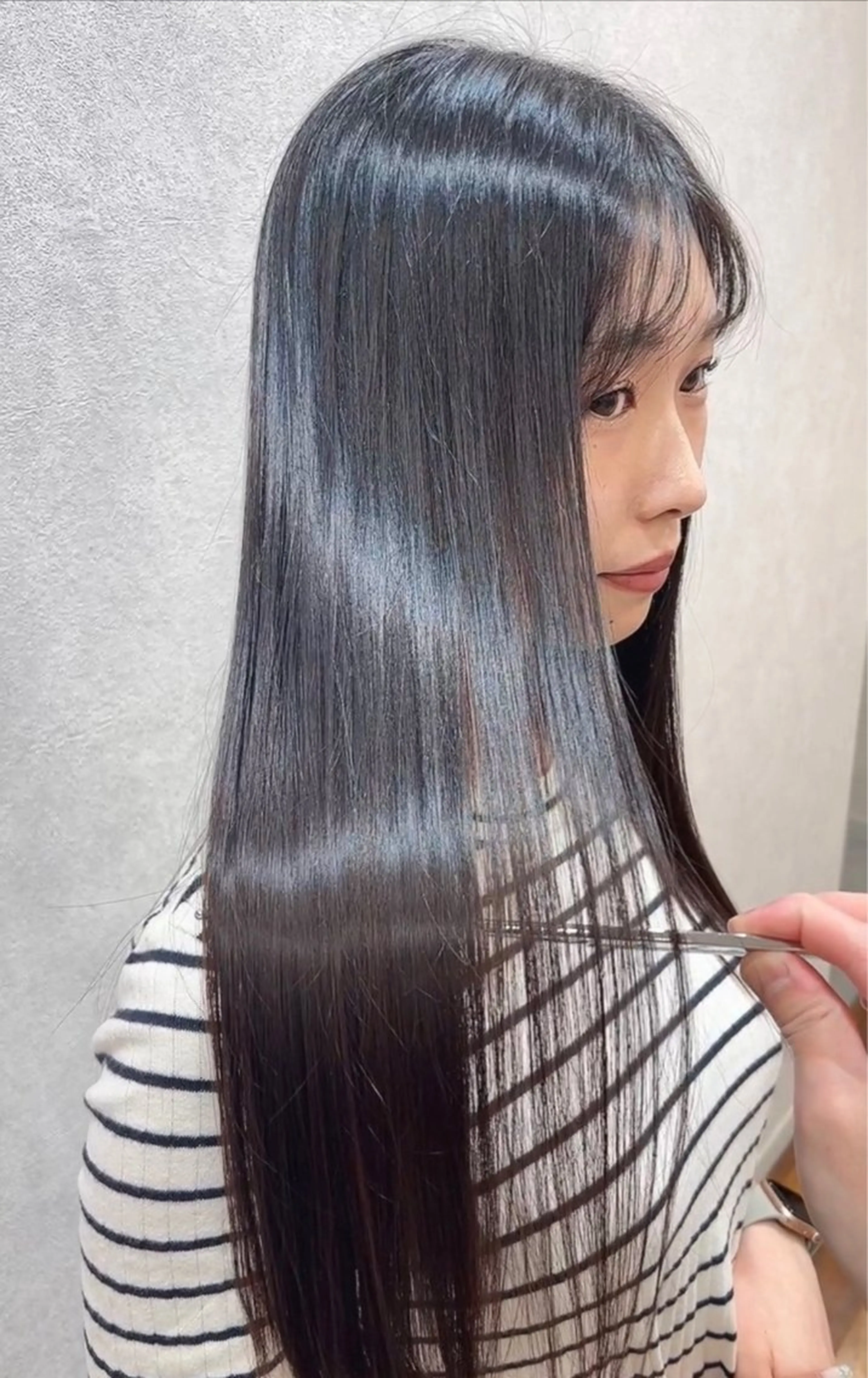 ロング ヘアカラー トリートメント ヘッドスパ 🎀髪質改善/カラー anjuのヘアスタイル