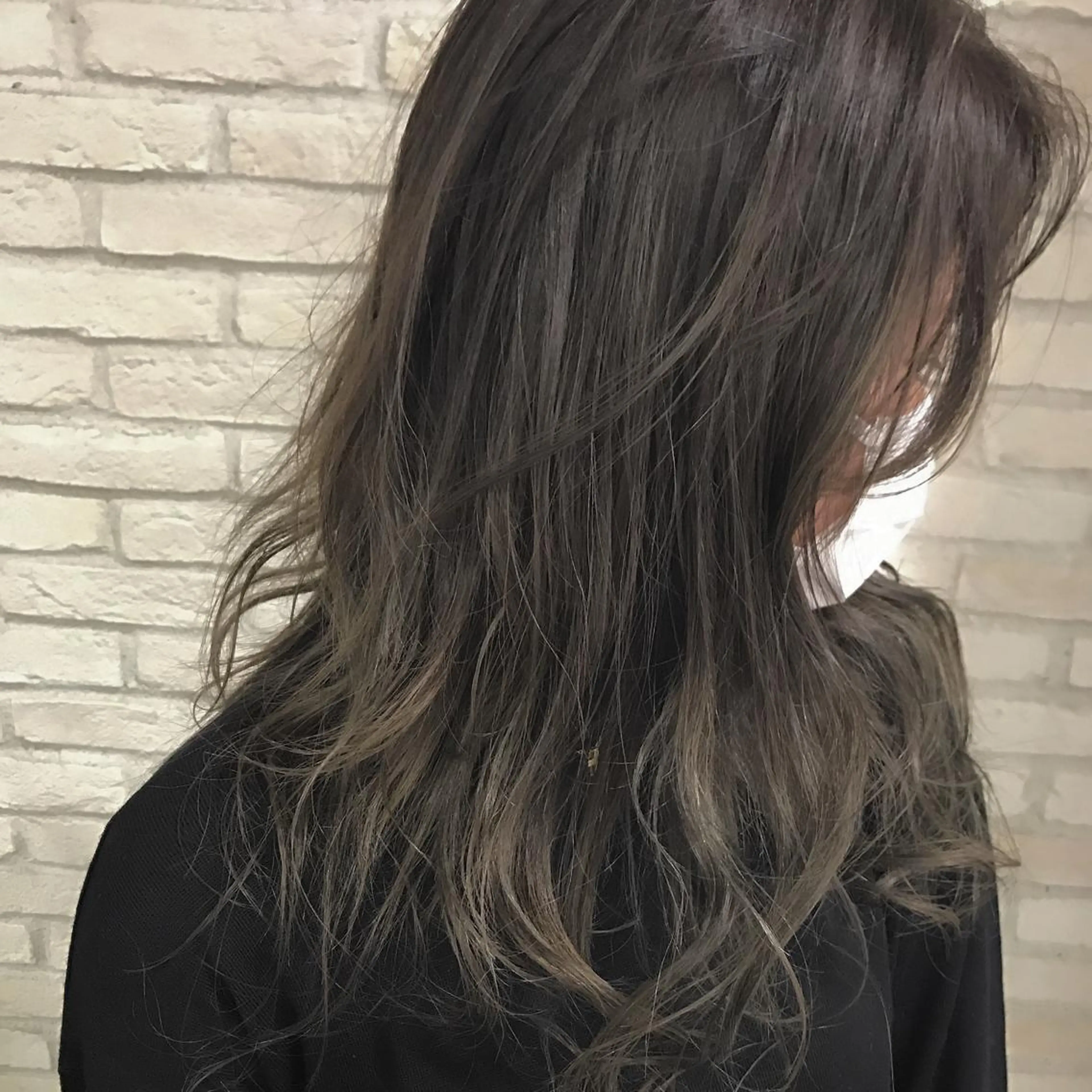 ロング カラー ハイライトカラー 外国人風カラー ハイライト 平内 賢人のヘアスタイル
