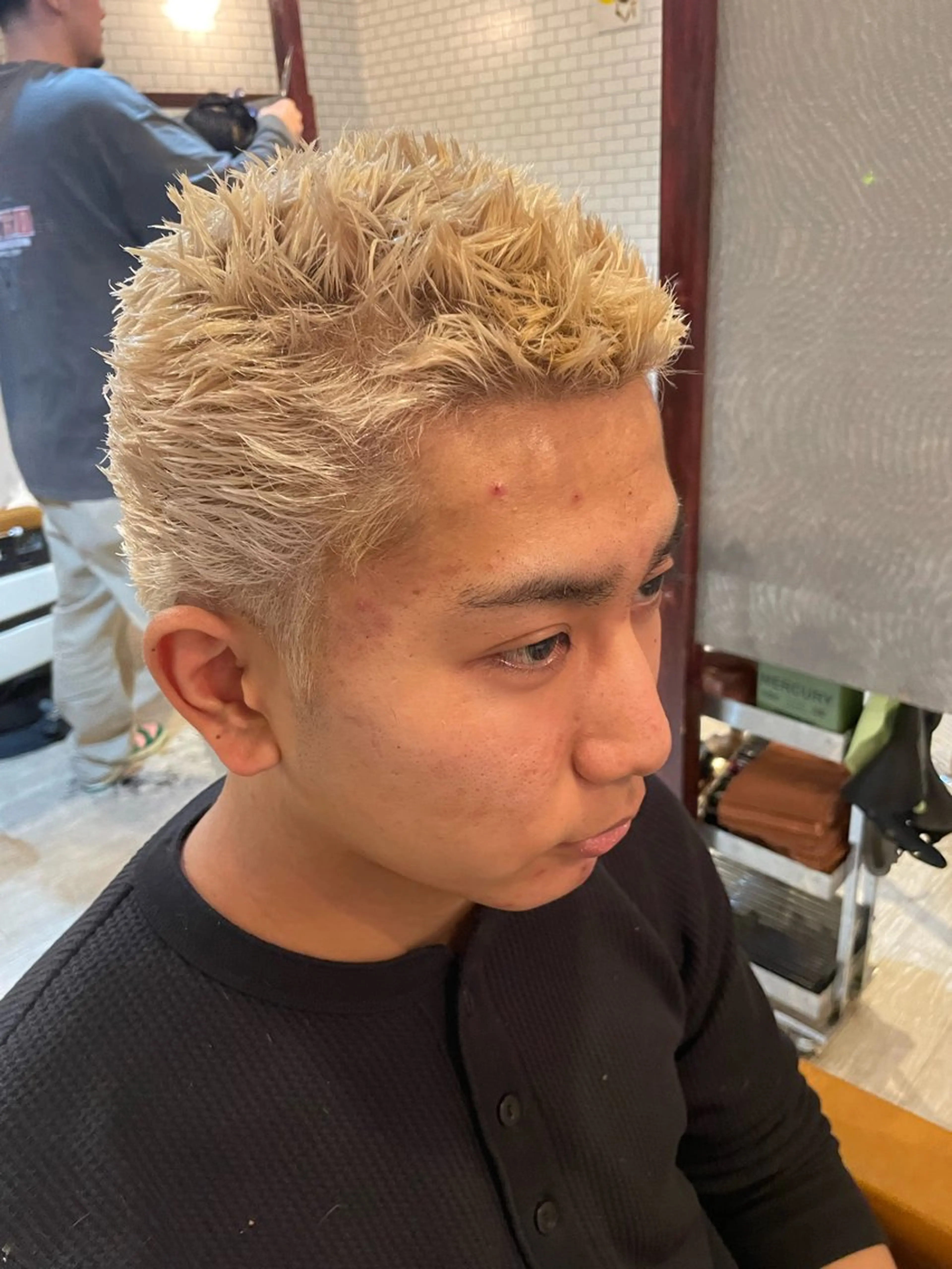 ショート カラー パーマ カット ヘアカラー パーマ .HIROSHI .のヘアスタイル
