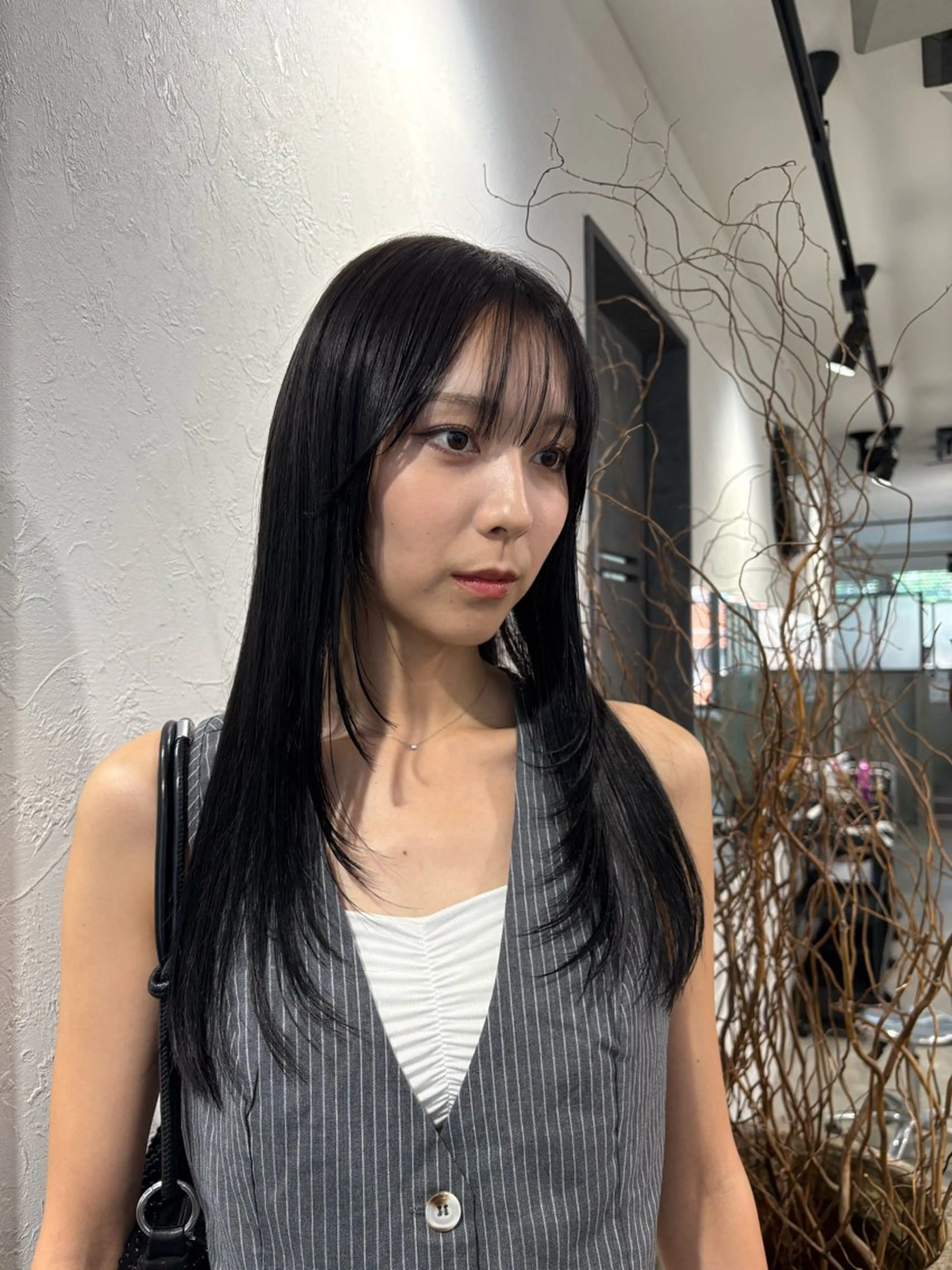 ロング レイヤーカット カット ヘアカラー 艶カラー/レイヤー /メンズ/マツエクのヘアスタイル