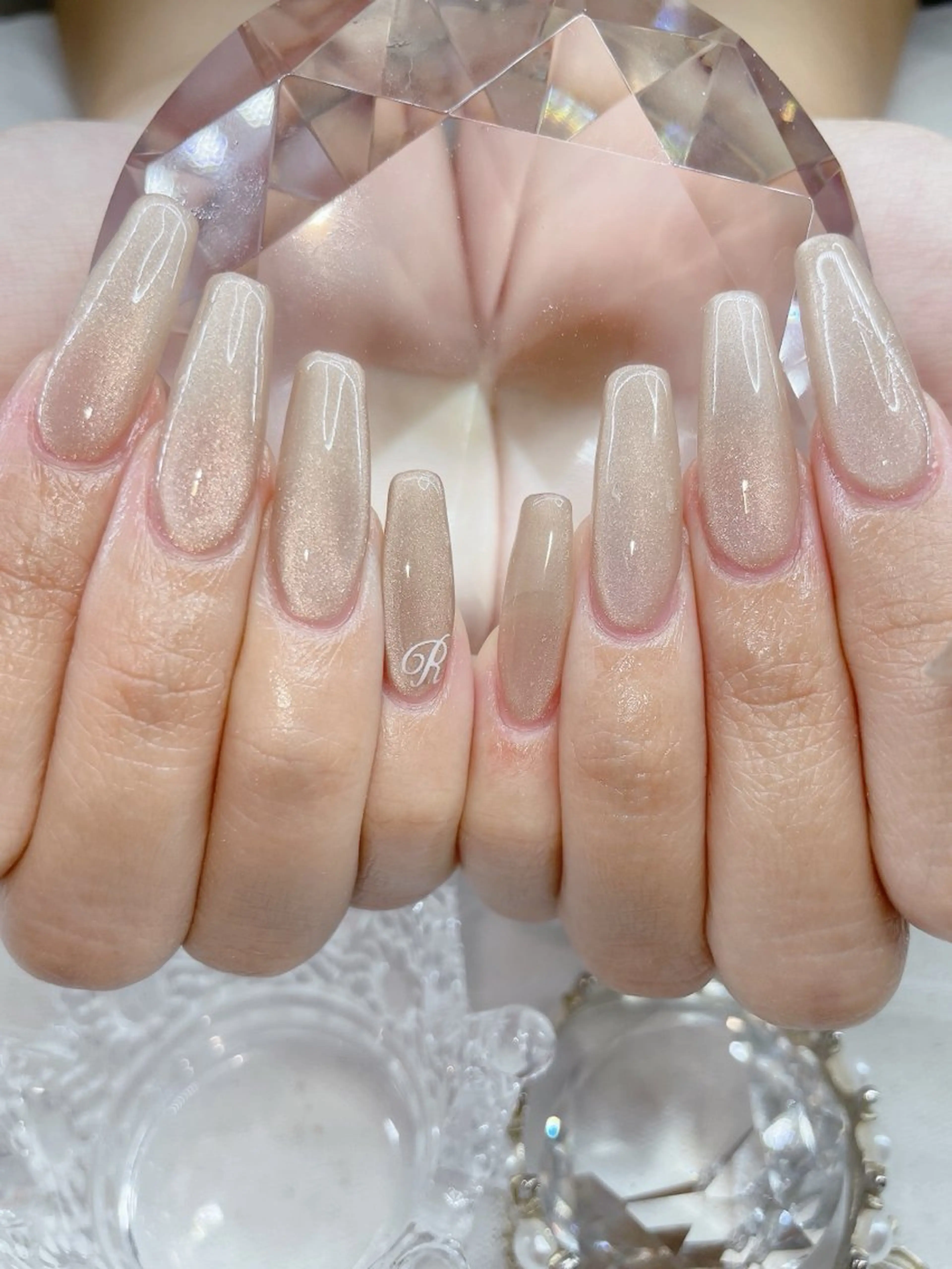 《長出しオフ込》マグネットネイル🧲💅の写真