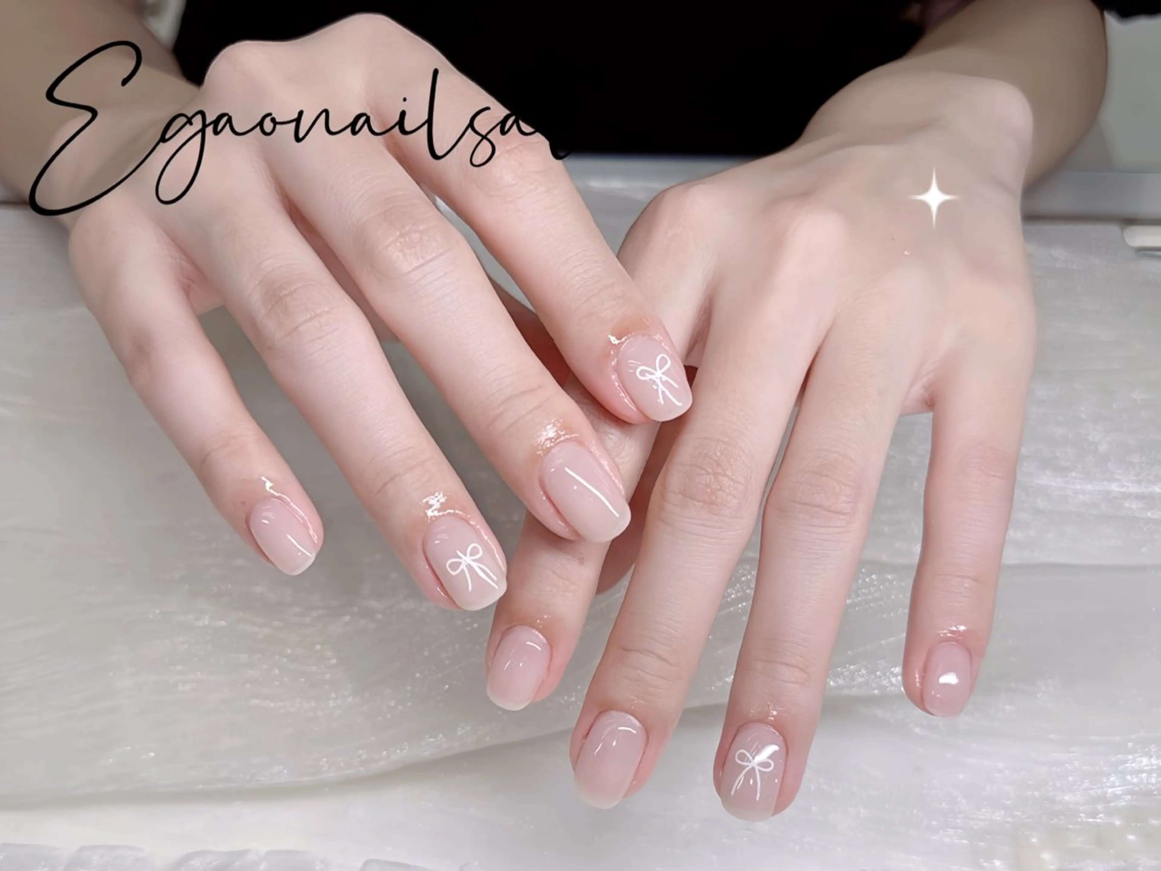 ネイル アートネイル フットネイル フレンチネイル ジェルネイル グラデーション Egao Nail Salonのネイルデザイン