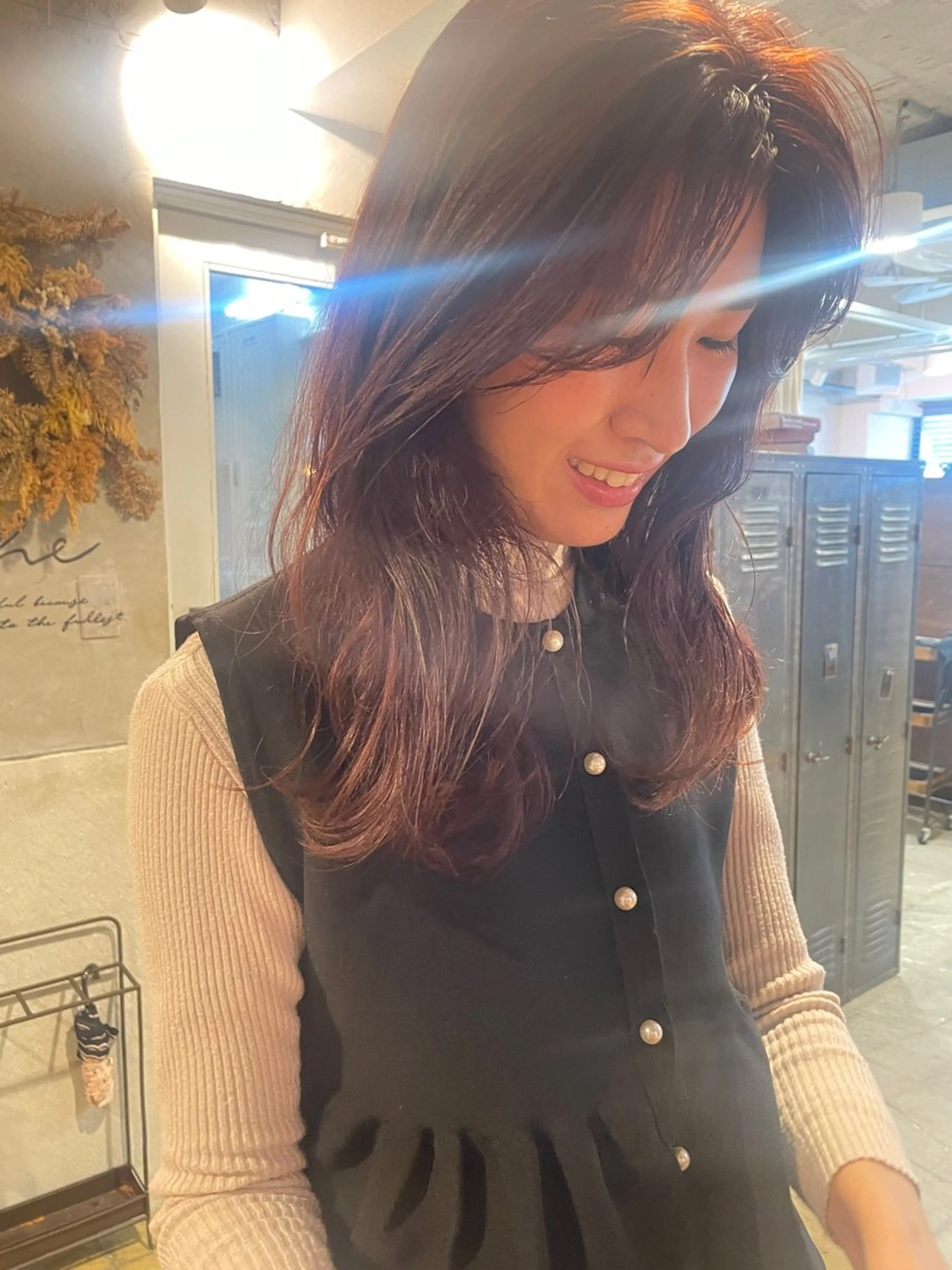 ロング カット ヘアカラー トリートメント さの あやねのヘアスタイル