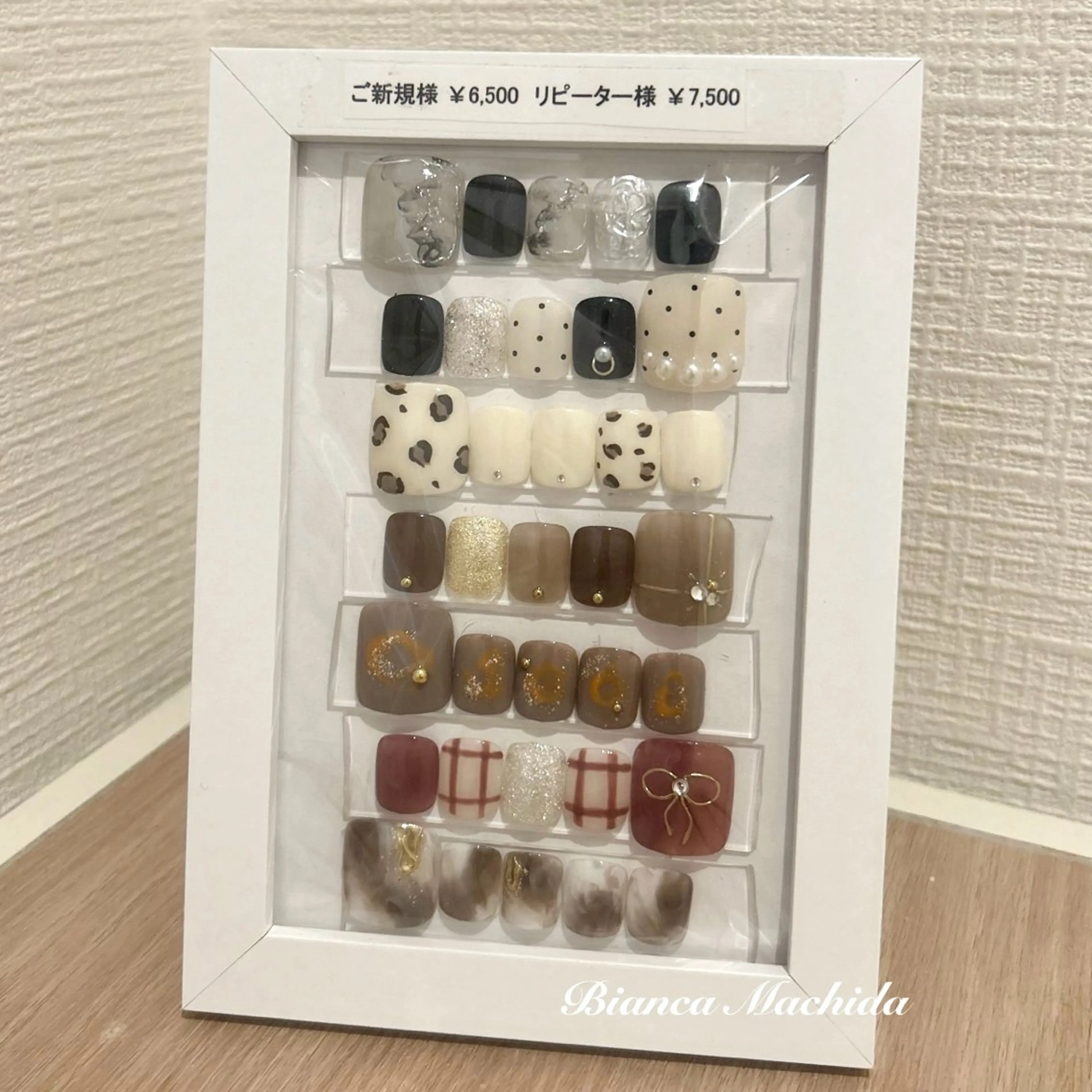 ネイル フットネイル Bianca 🪽 Nakajimaのネイルデザイン