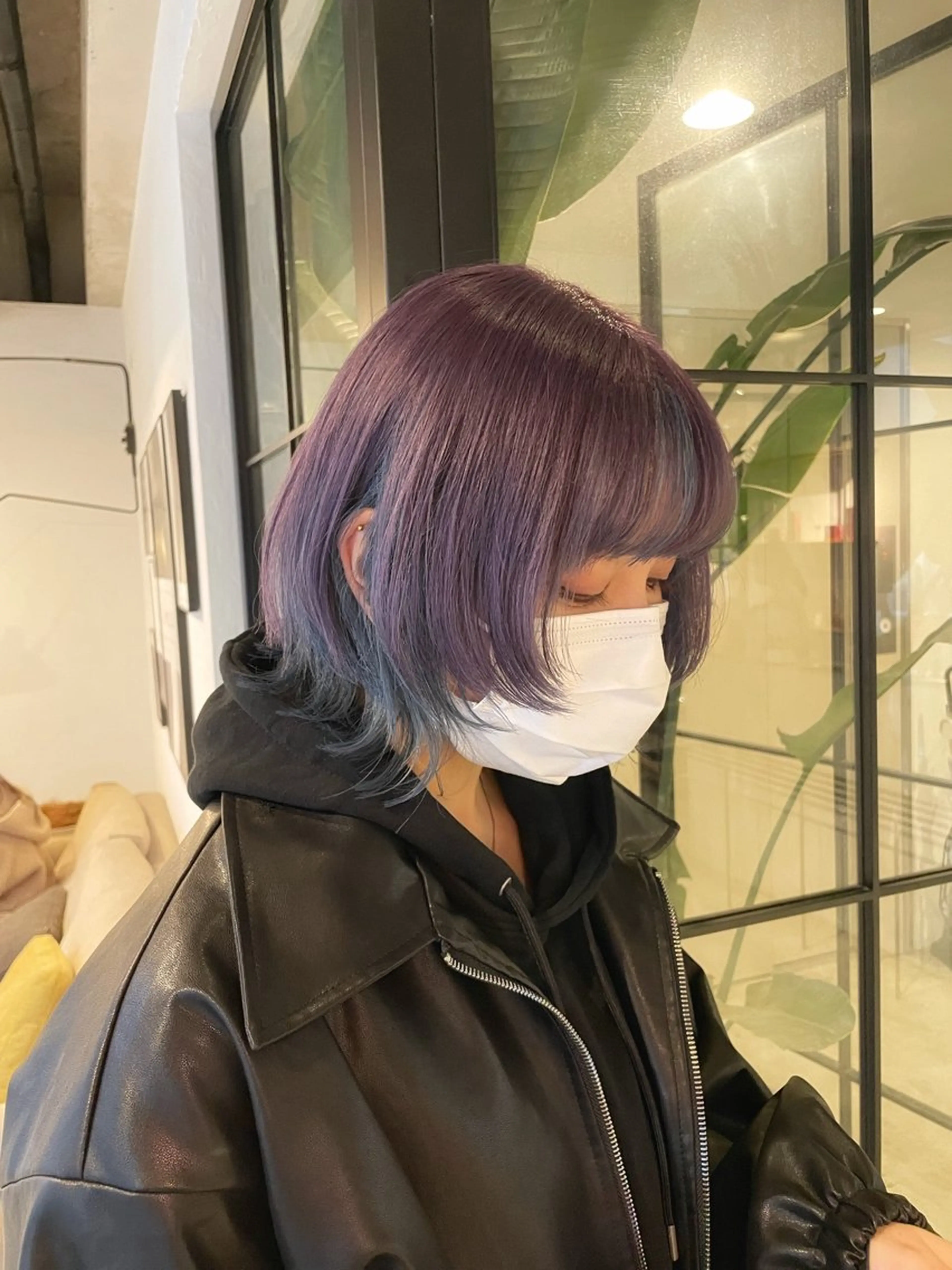 ミディアム カット ヘアカラー トリートメント ベージュカラー/新潟 オリーブ/落合優吾のヘアスタイル