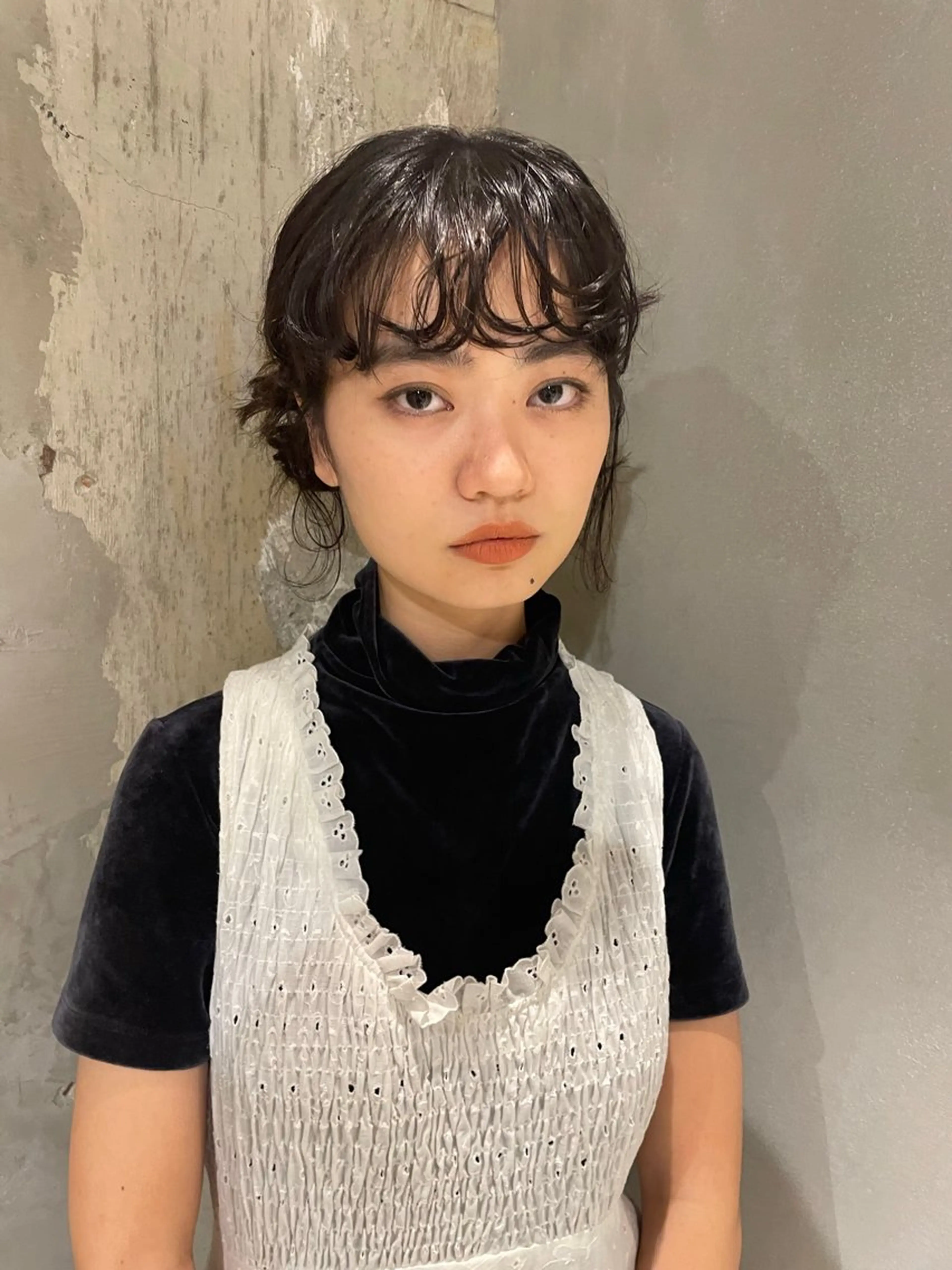ミディアム パーマ ヘアアレンジ ミディアムパーマ カット パーマ Qin shaire salon 原宿所属・🌿パーマ/ボブ/ レイヤー/Mikiのヘアスタイル