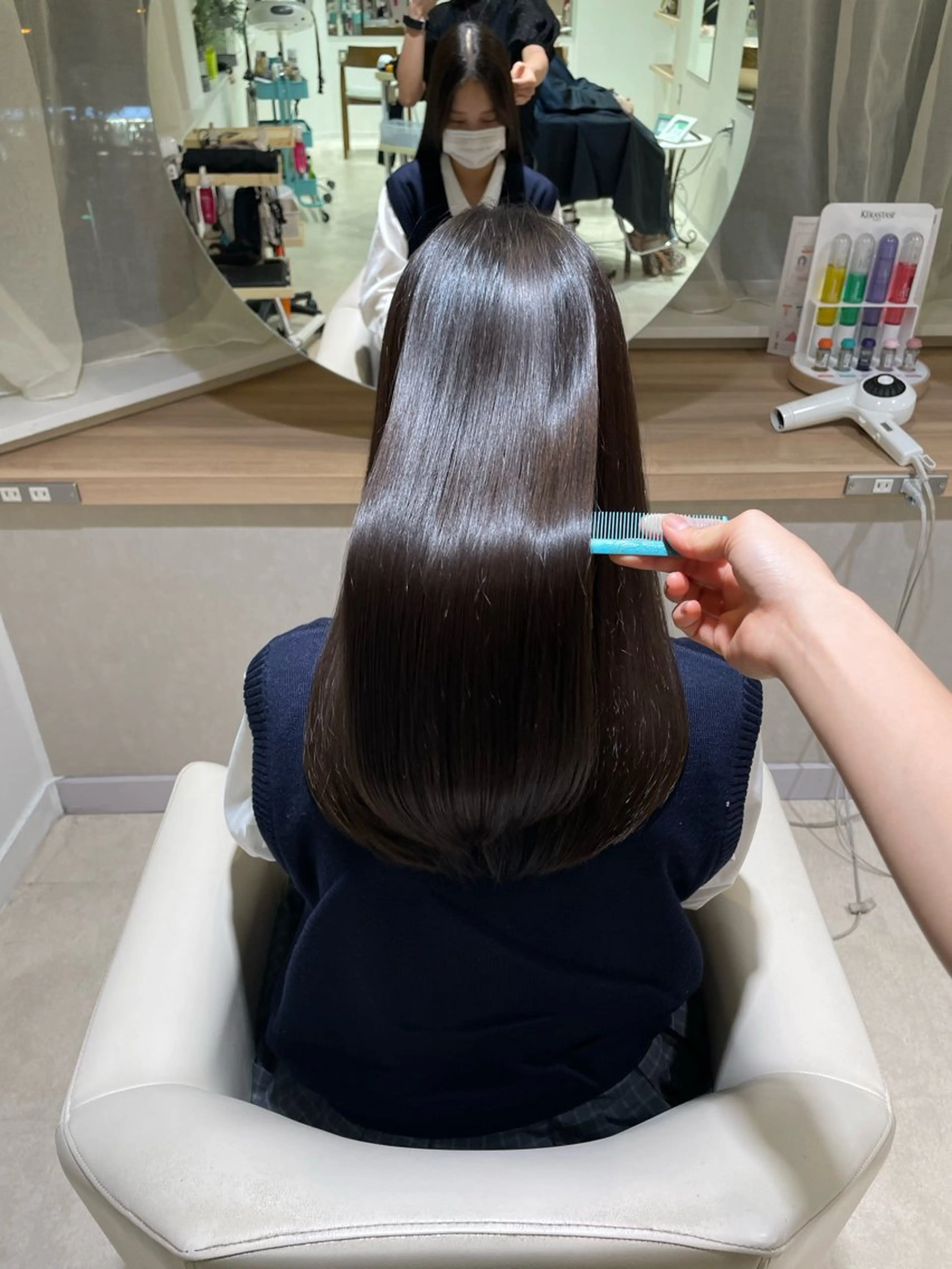 ロング カラー カット ヘアカラー トリートメント Osoko Hiyoriのヘアスタイル