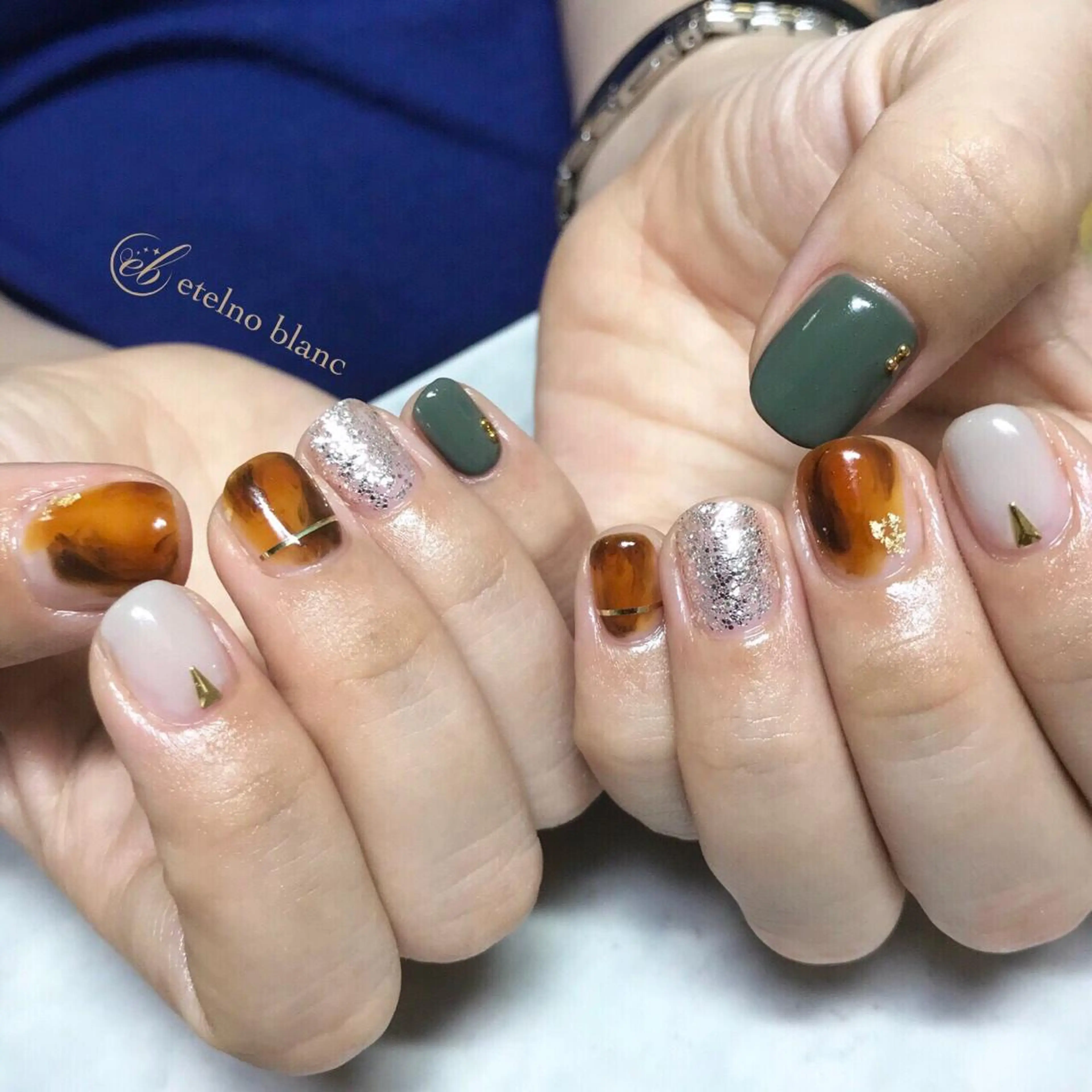 ネイル etelno blanc中目黒のネイルデザイン
