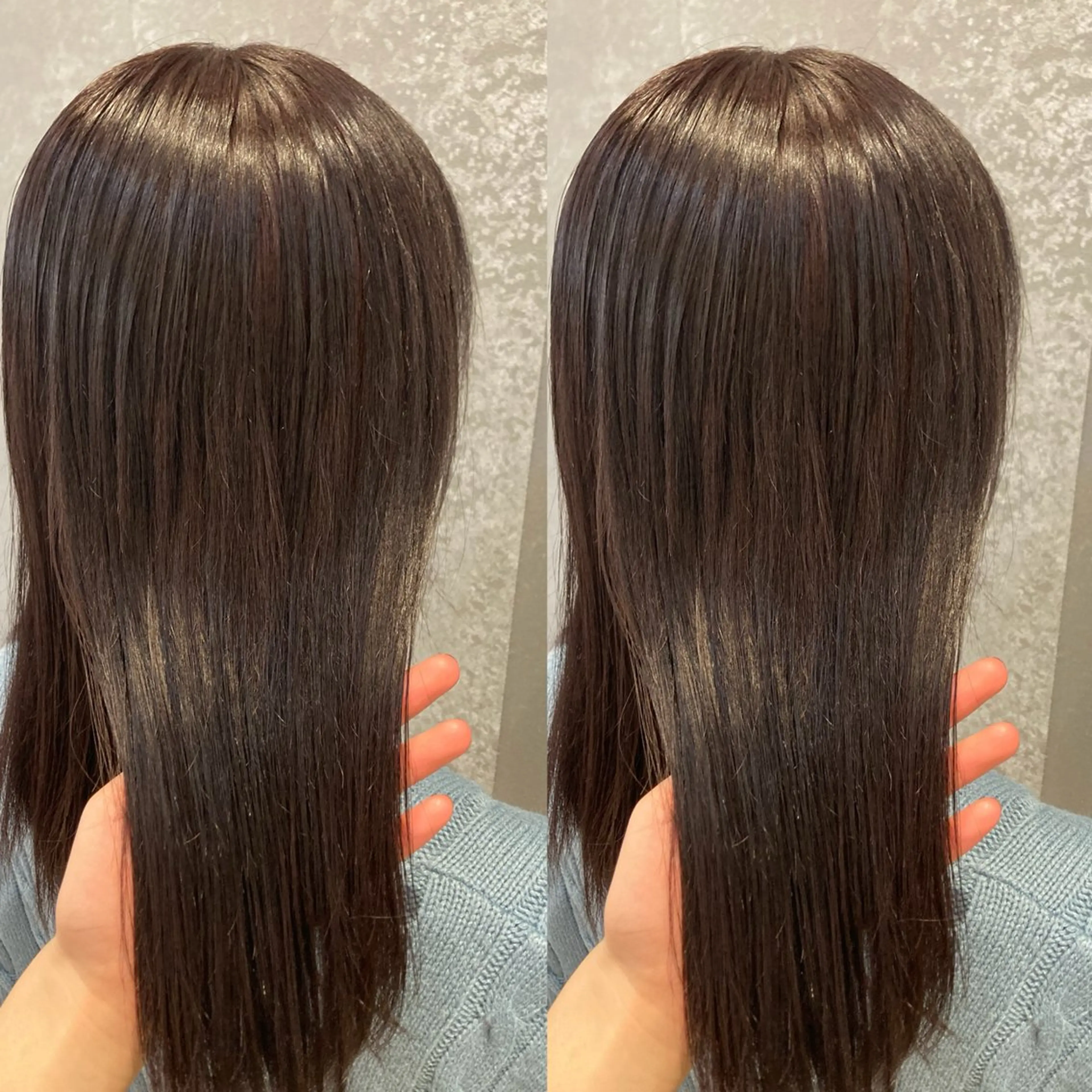 ミディアム パープルカラー schon所属・み うのヘアスタイル