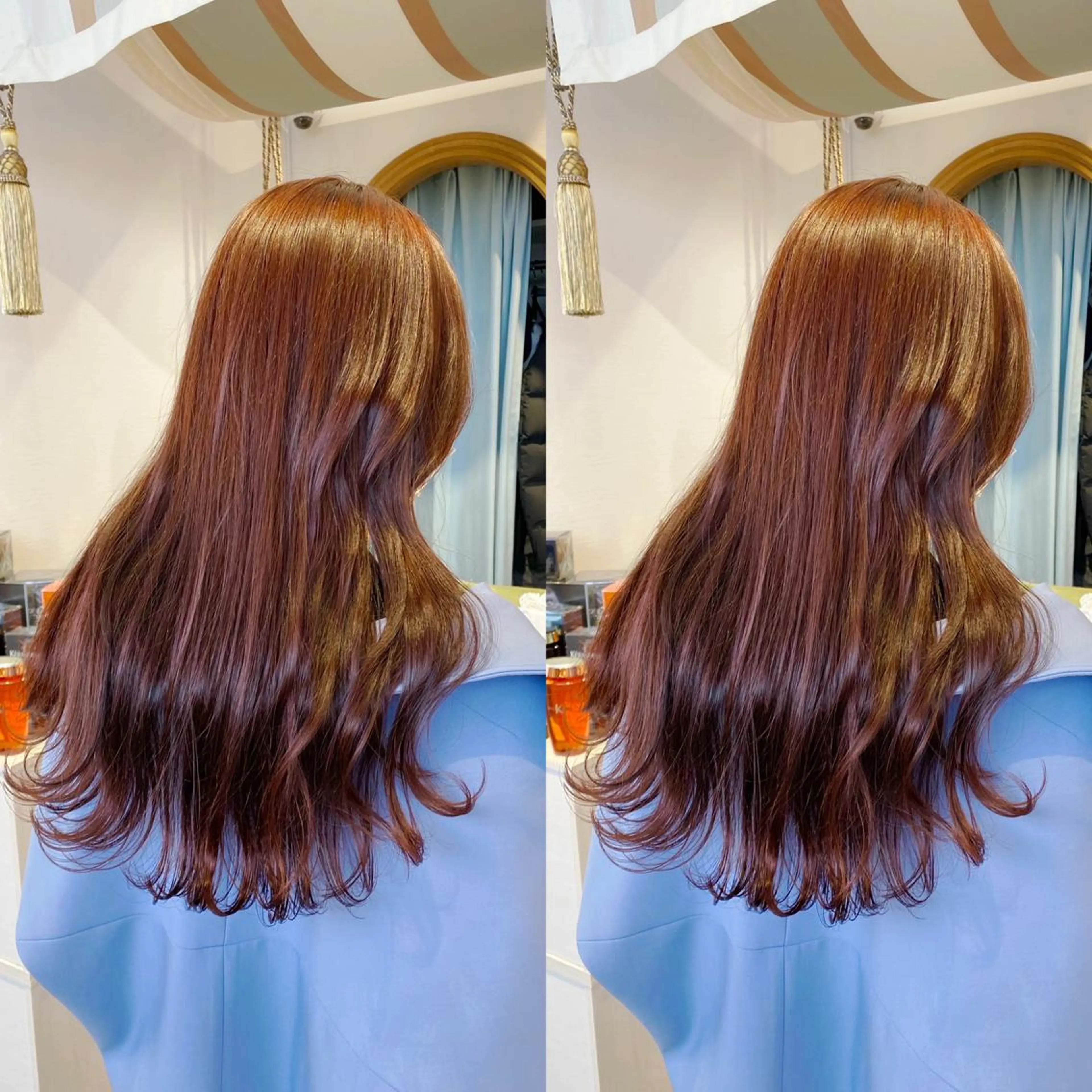 ロング カット ヘアカラー トリートメント 韓国ヘア/レイヤー/ 髪質改善🫧西田のヘアスタイル