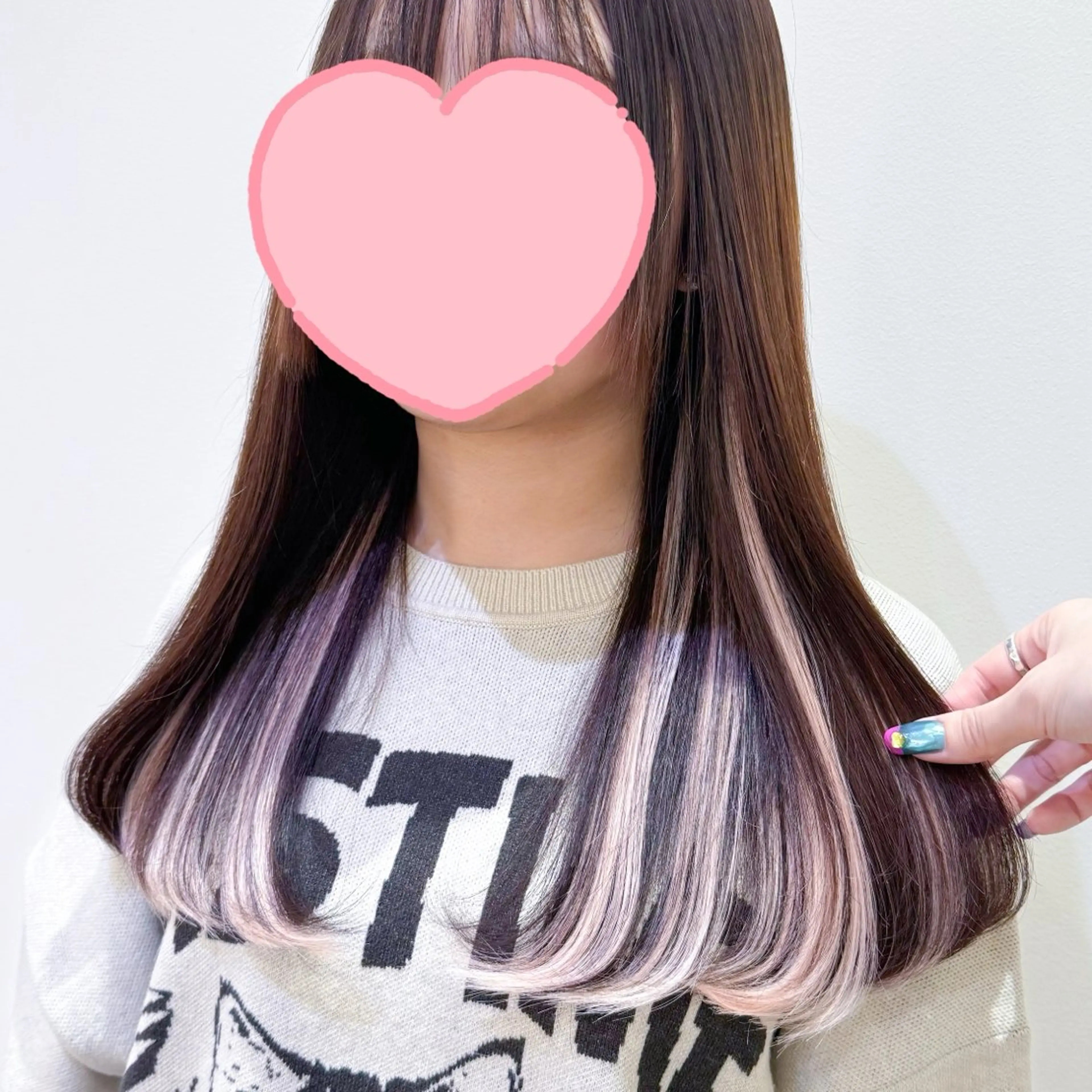 セミロング エクステ カット エクステ 当日ok🩷横浜 エクステ／RIEのヘアスタイル