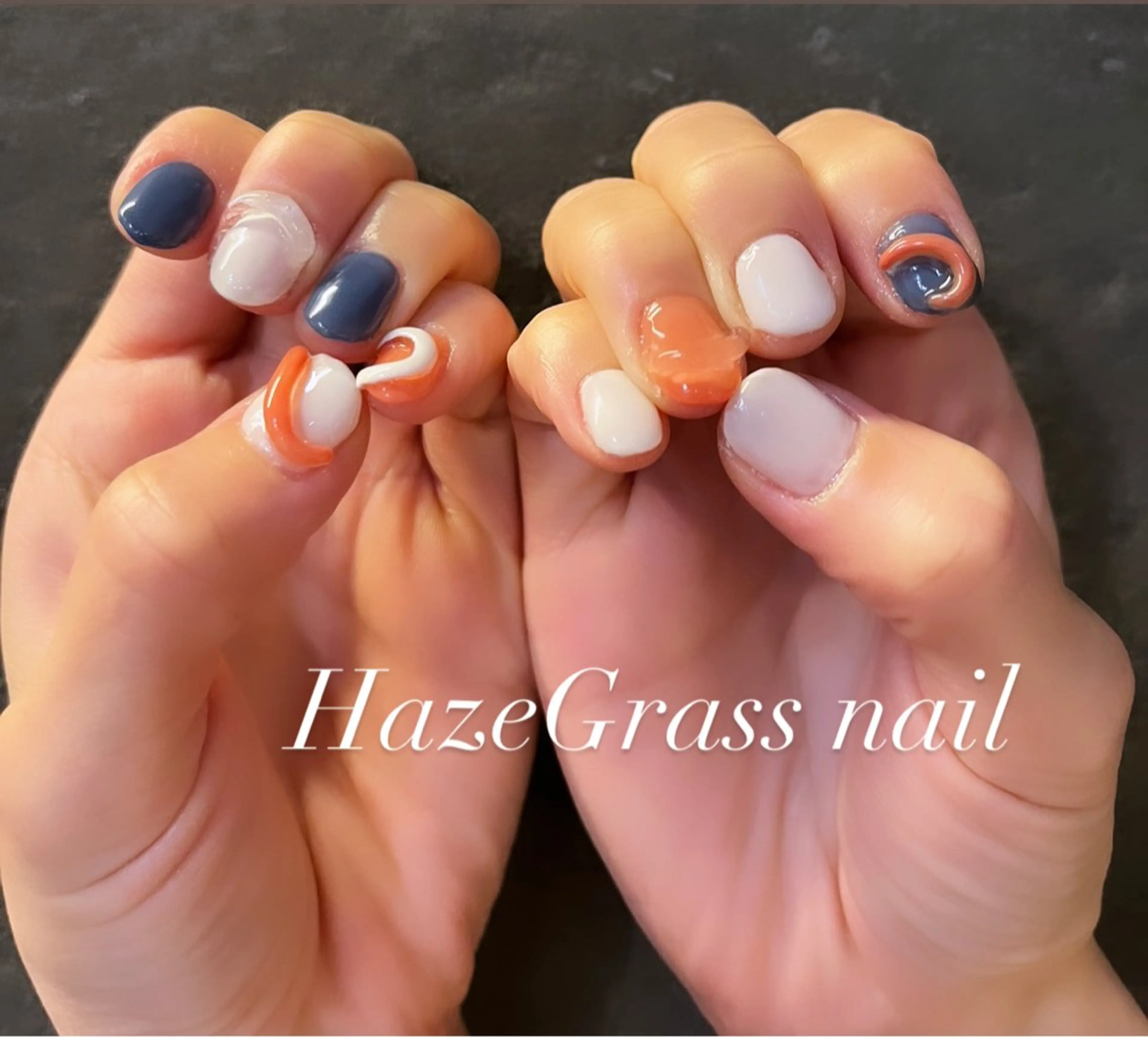 ショート ハンドネイル HazeGrass NAILのネイルデザイン
