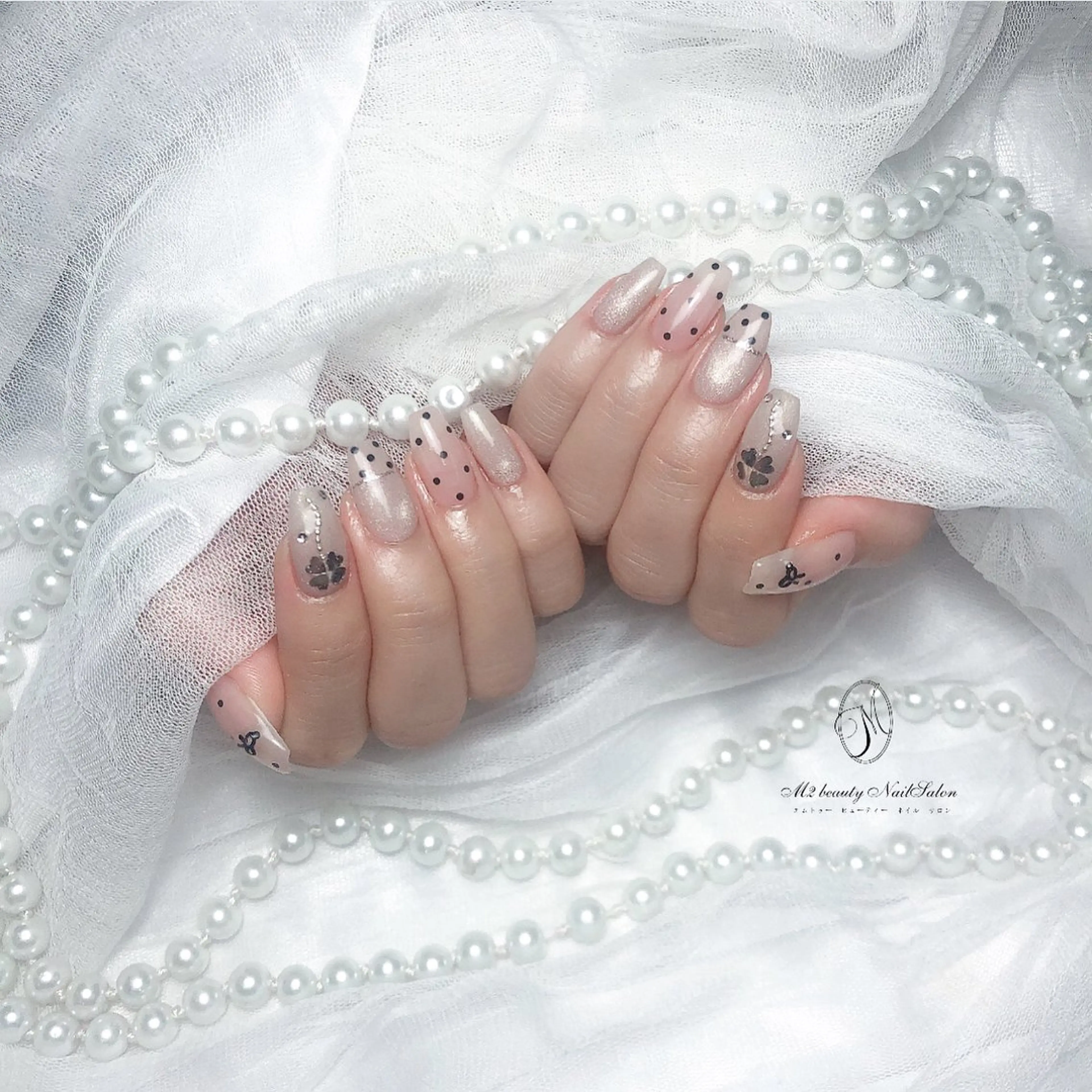 ネイル アートネイル 長さ出し ジェルネイル パラジェル スカルプネイル ハンドネイル M2 beauty Nankaのネイルデザイン