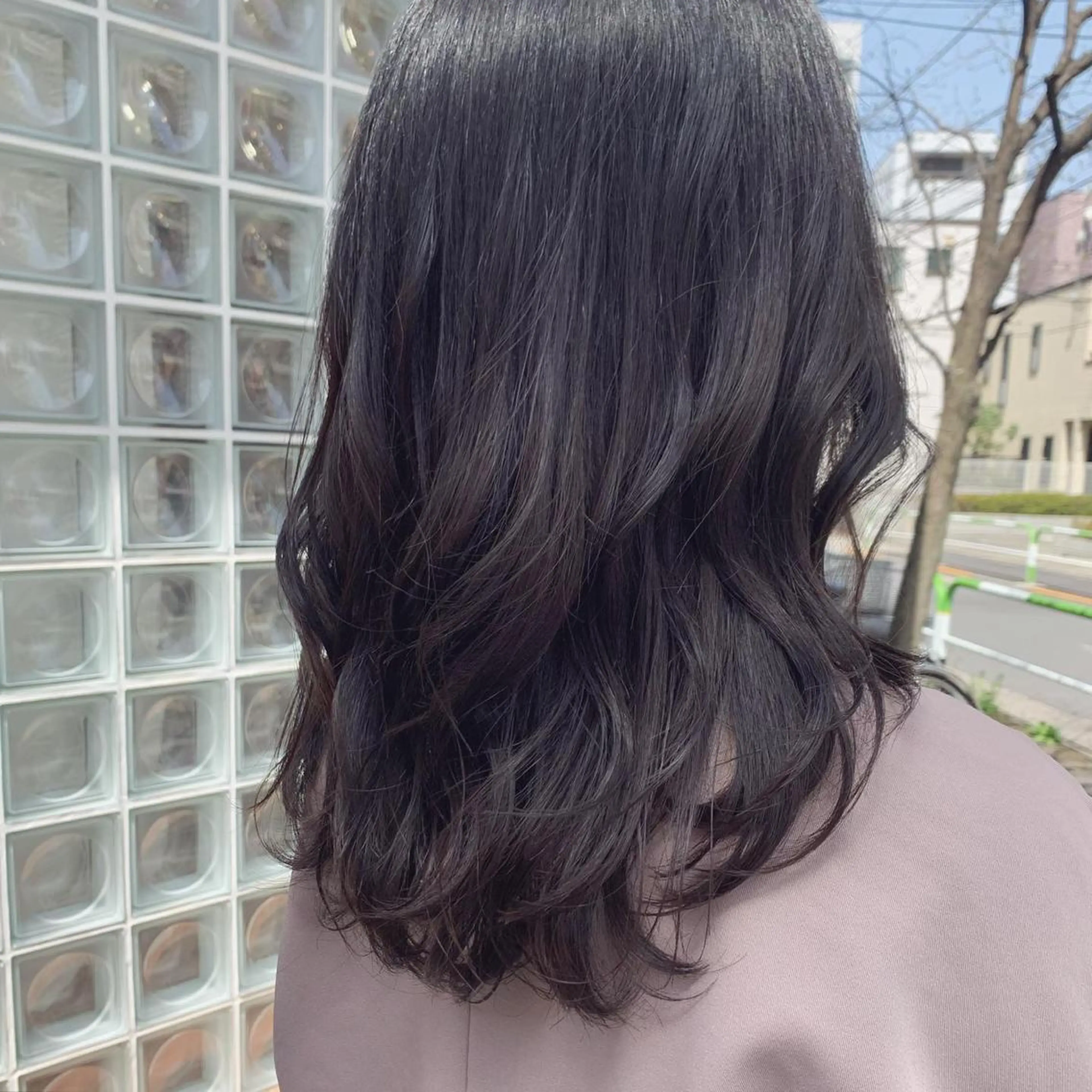 ロング カラー ディープラベンダー ラベンダーカラー ヘアカラー ayaka 大宮のヘアスタイル