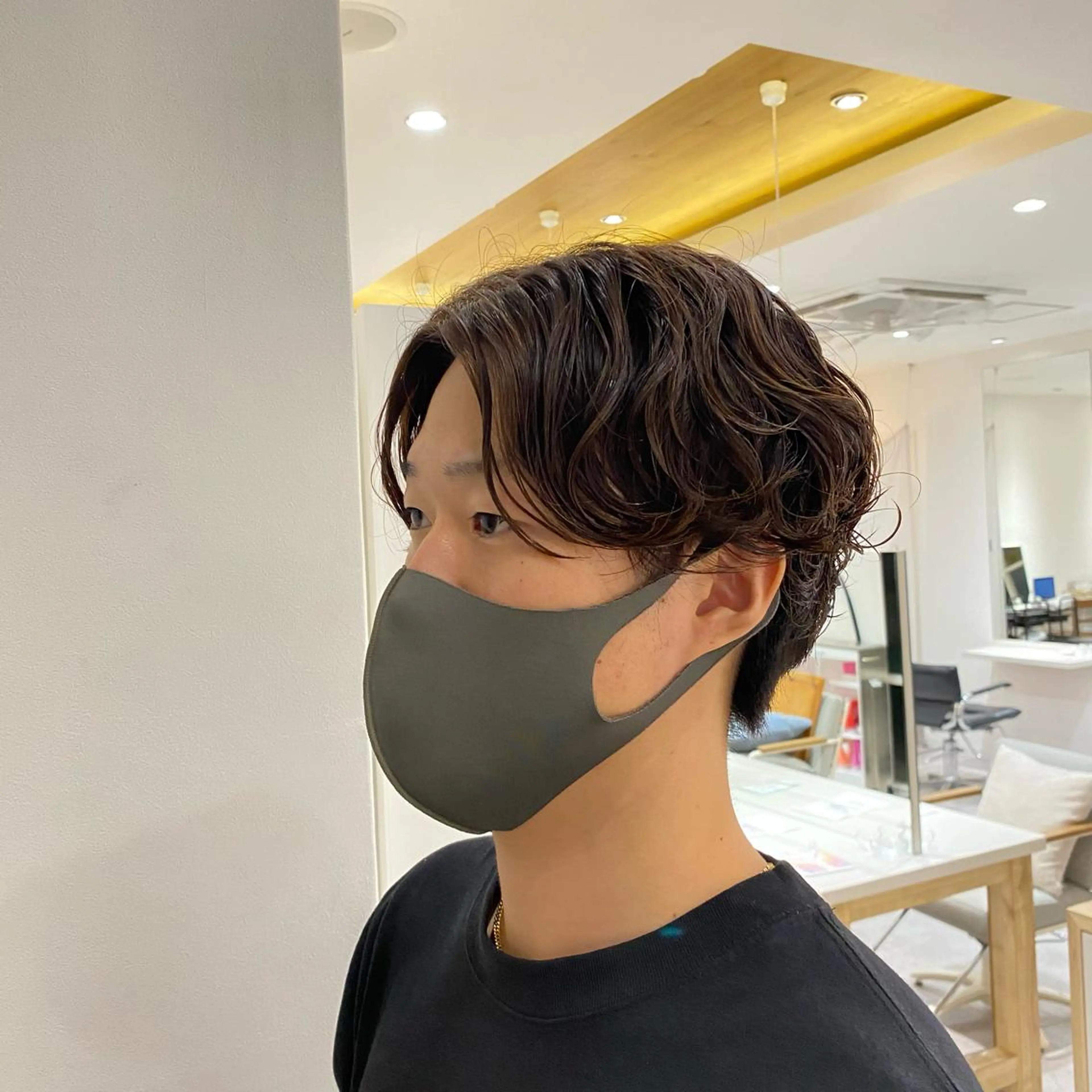 ショート パーマ メンズ センターパート メンズパーマ Seymour  and    Sons所属・🌷Asuka /レイヤーカット🌷のヘアスタイル