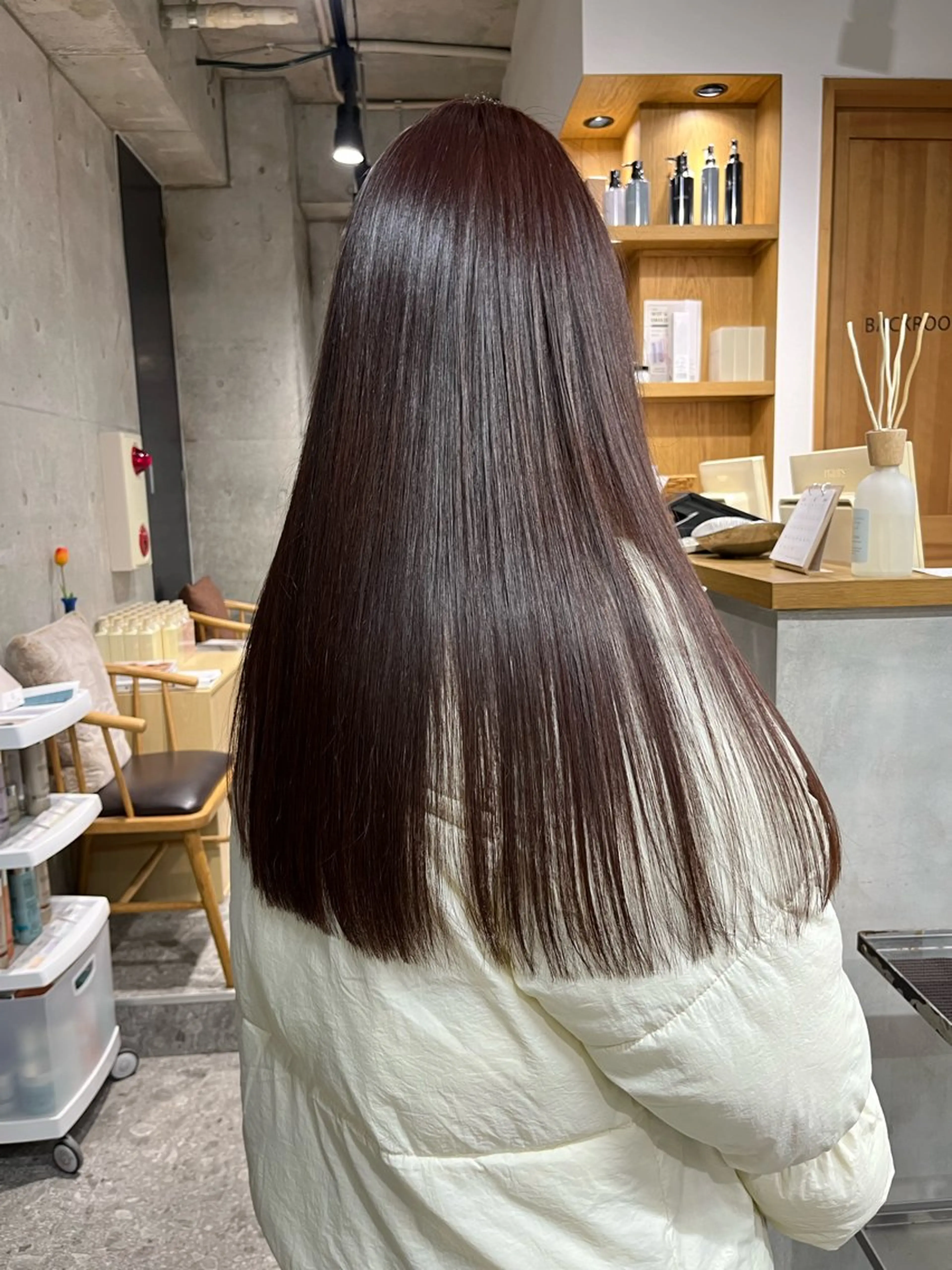 カラー レッドカラー ️🩵LUFE ayano️🩵のヘアスタイル