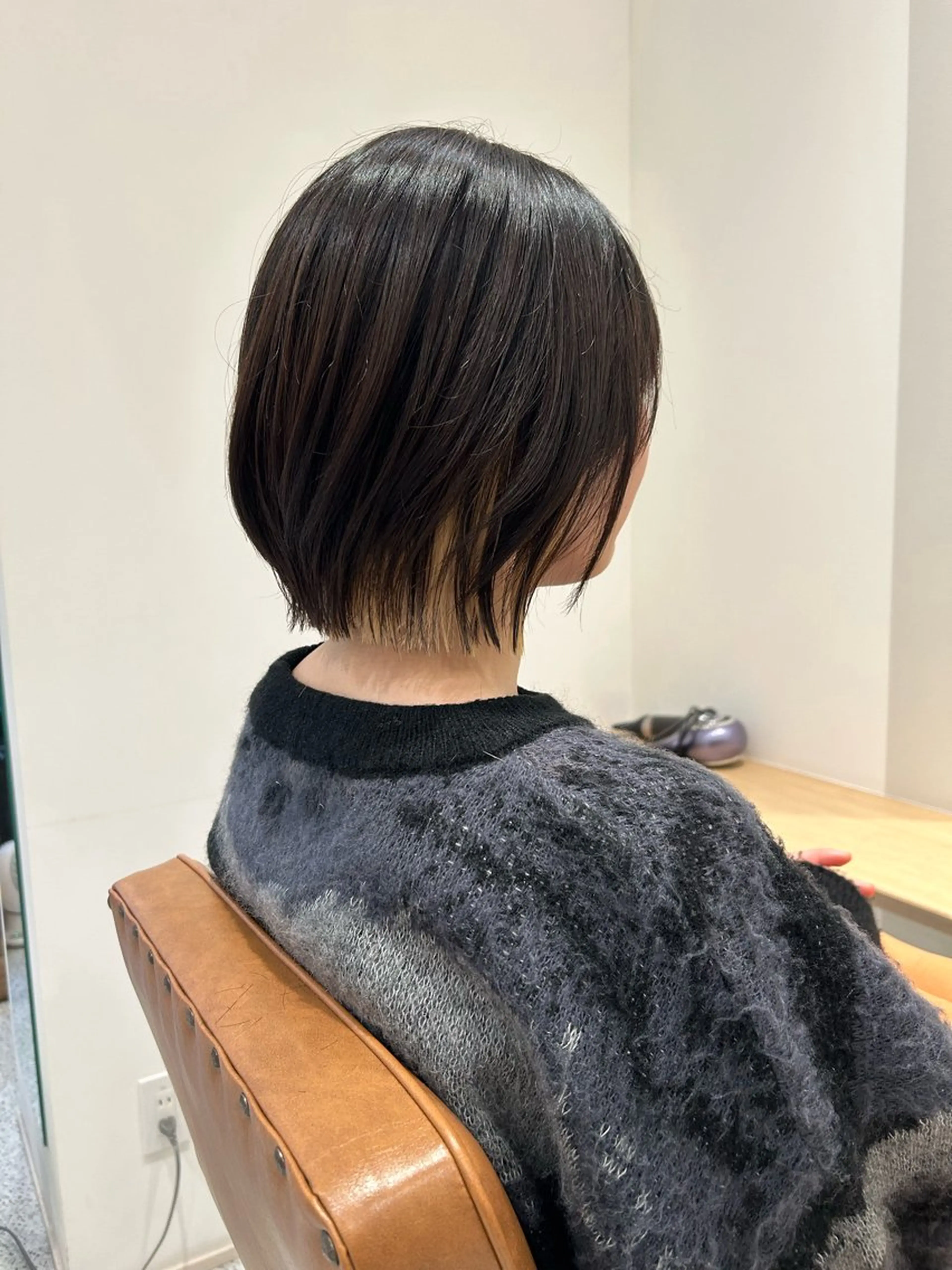 ショート ワンレンボブ ボブ レイヤーカット Sum所属・髙橋 慶悟のヘアスタイル
