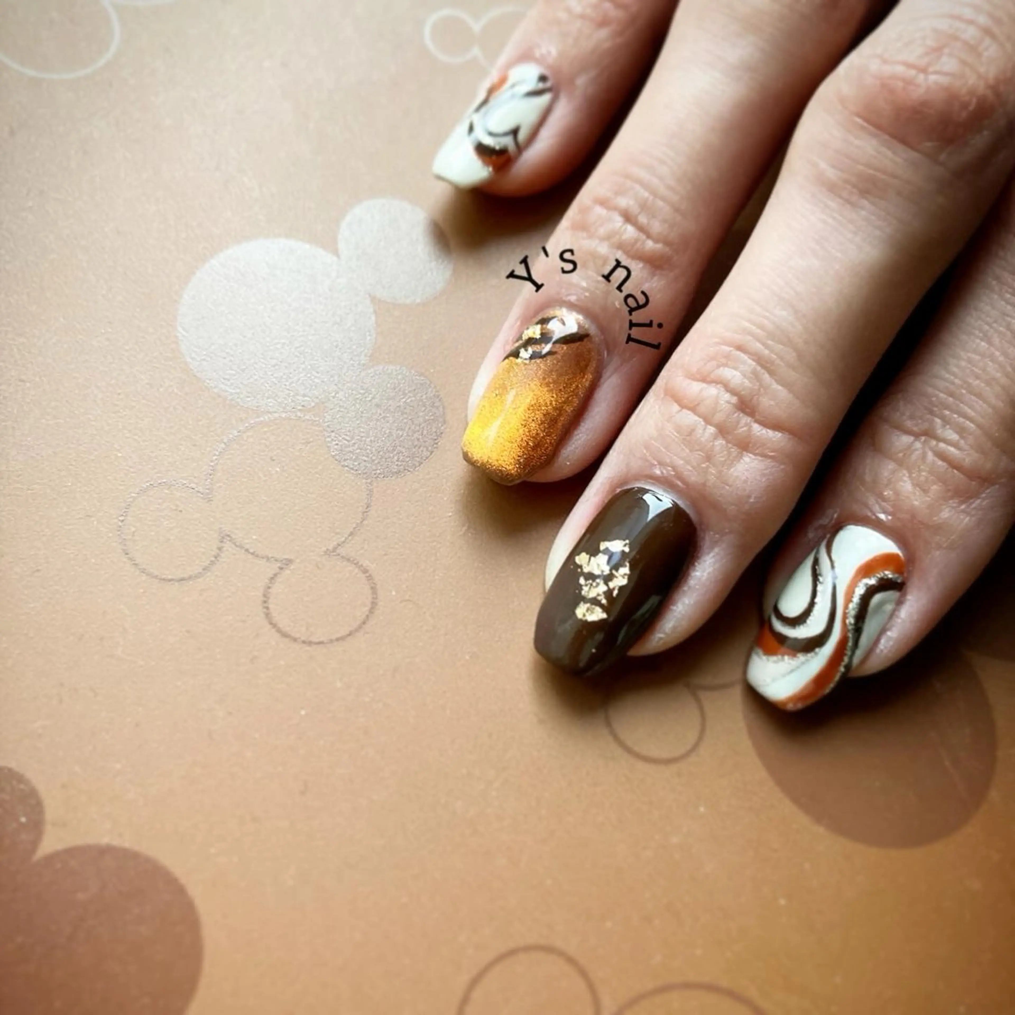 ネイル バレンタイン ハンドネイル 手書きが得意🖌️ Y’s  nailのネイルデザイン