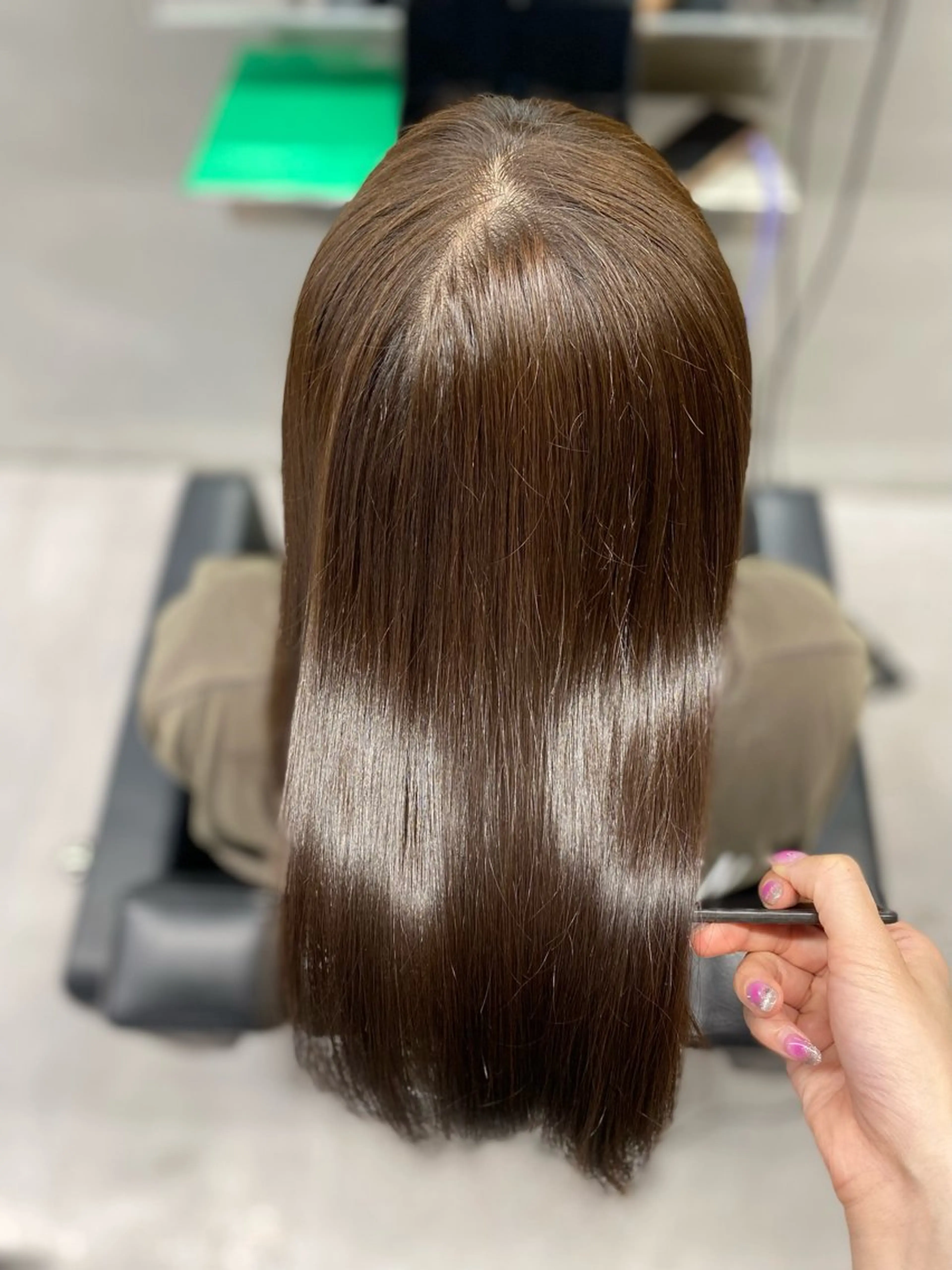 ミディアム 髪質改善 トリートメント 艶髪/縮毛矯正 🫧辻野海羽のヘアスタイル