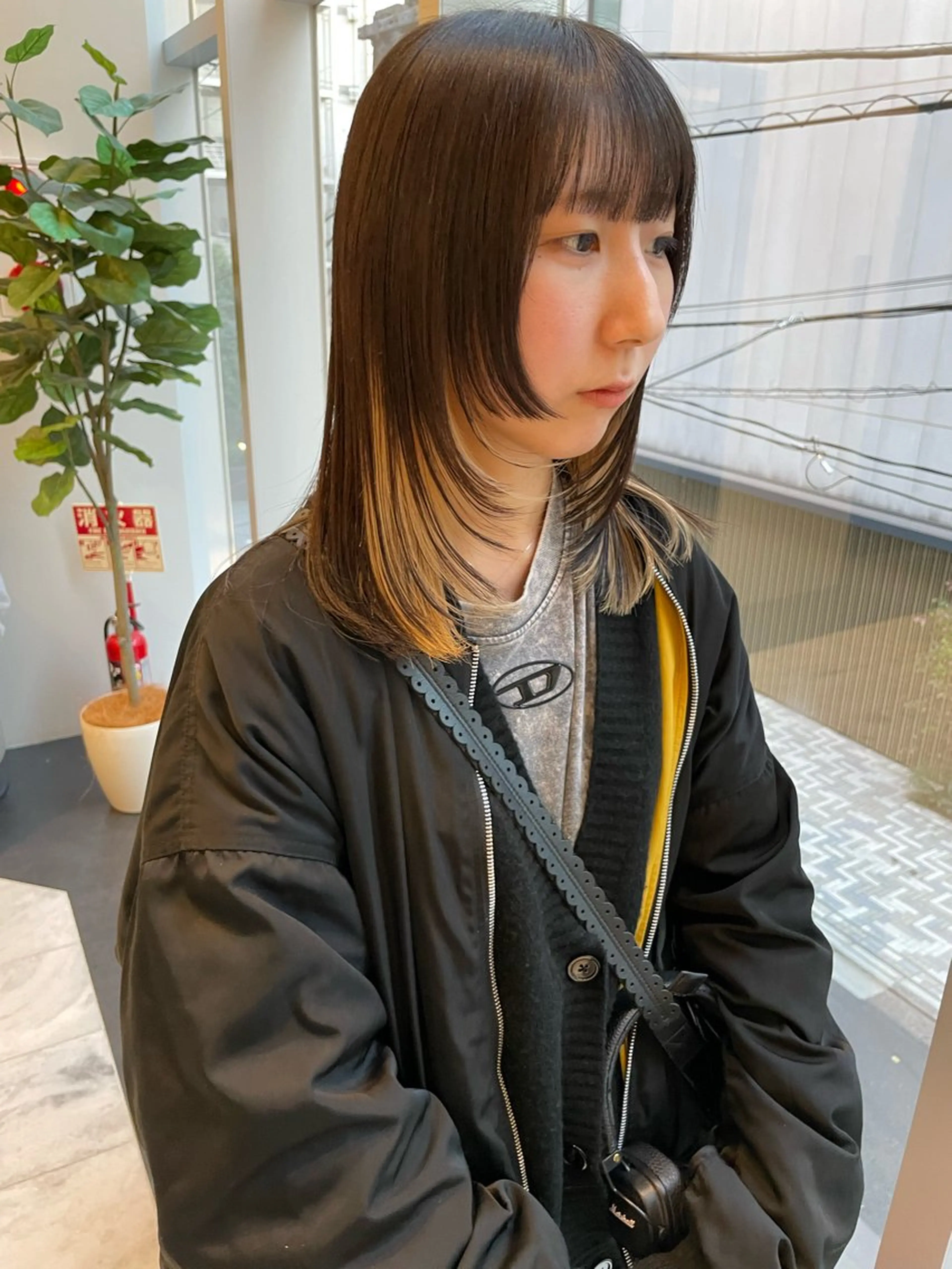 ミディアム カラー カット ヘアカラー トリートメント SALOWIN所属・ブリーチ🔑 ボブ✨レイヤーのヘアスタイル