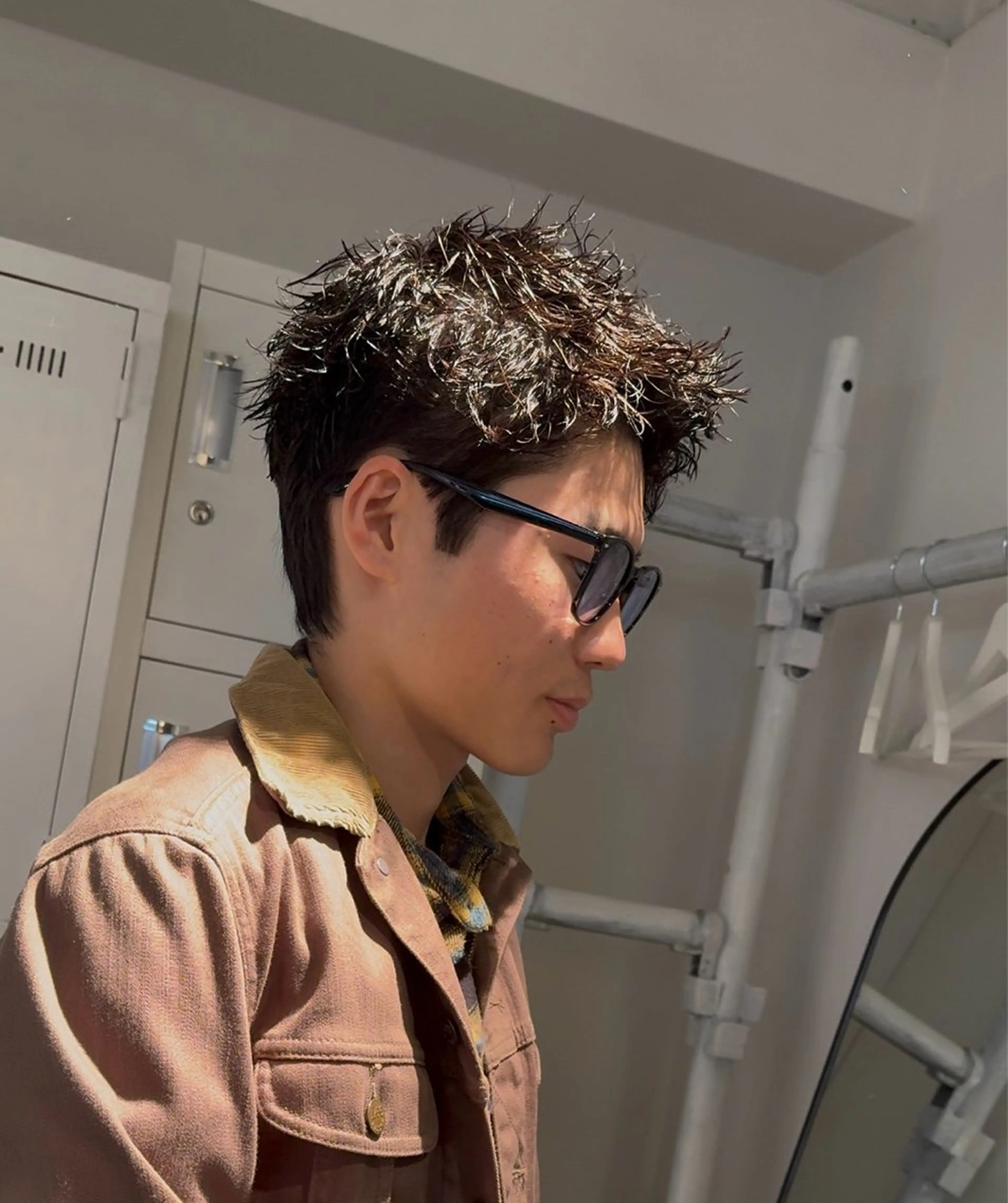 パーマ メンズ スパイキーショート カット パーマ メンズパーマ 特化/中川拓也のヘアスタイル