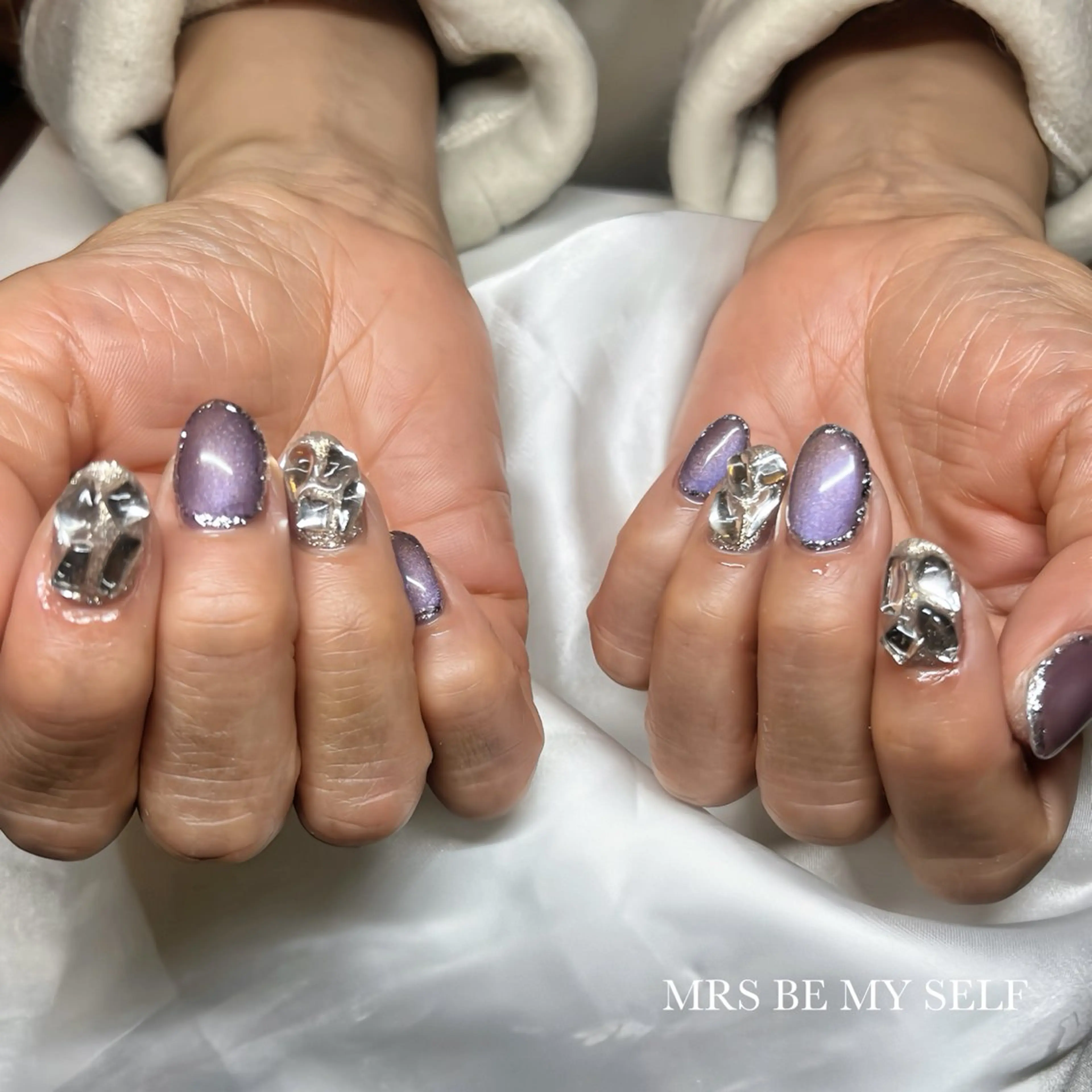 ネイル マグネットネイル ハンドネイル MRS/ miyu🎀のネイルデザイン