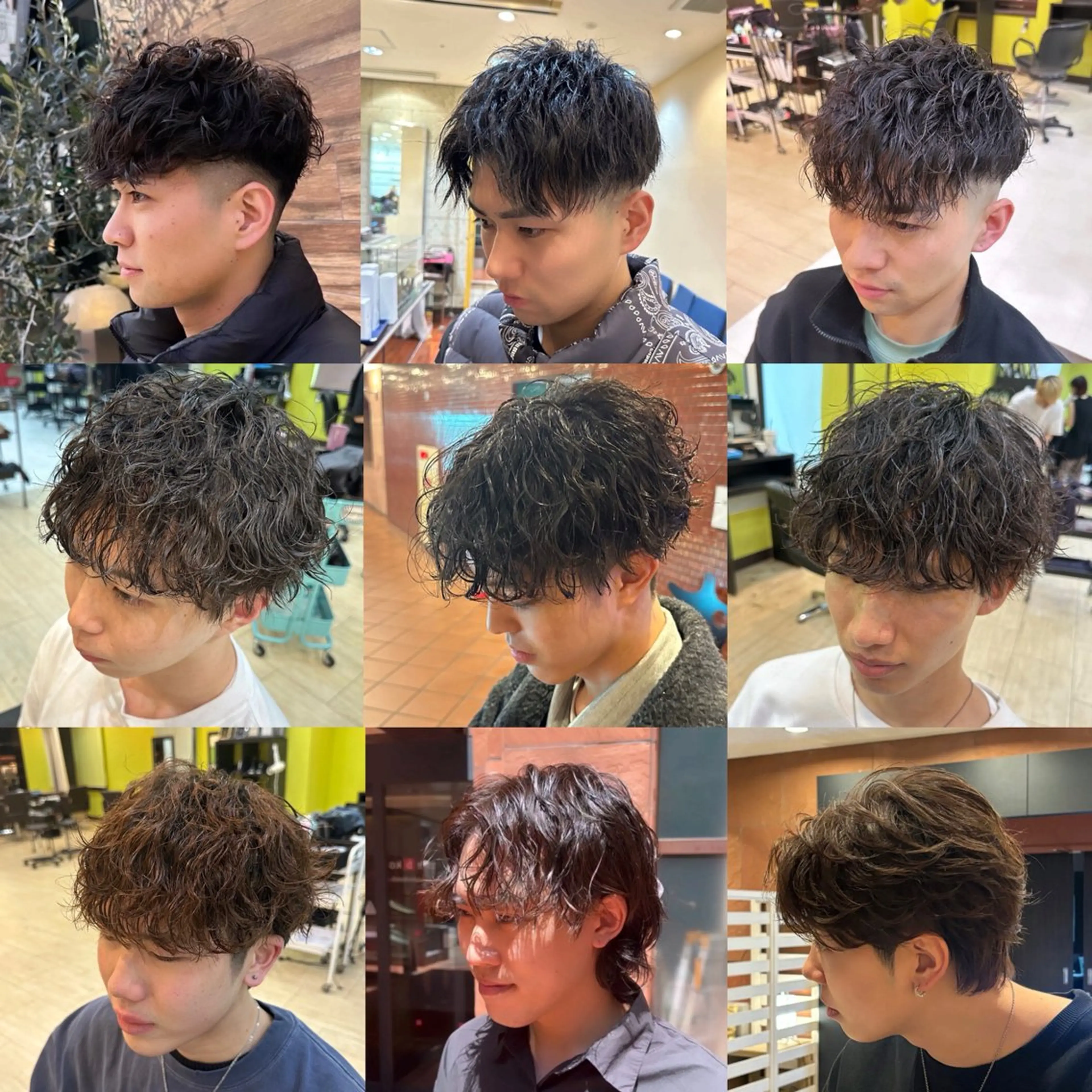 パーマ メンズ メンズパーマ パーマ 韓国メンズヘア 田城伶治のヘアスタイル