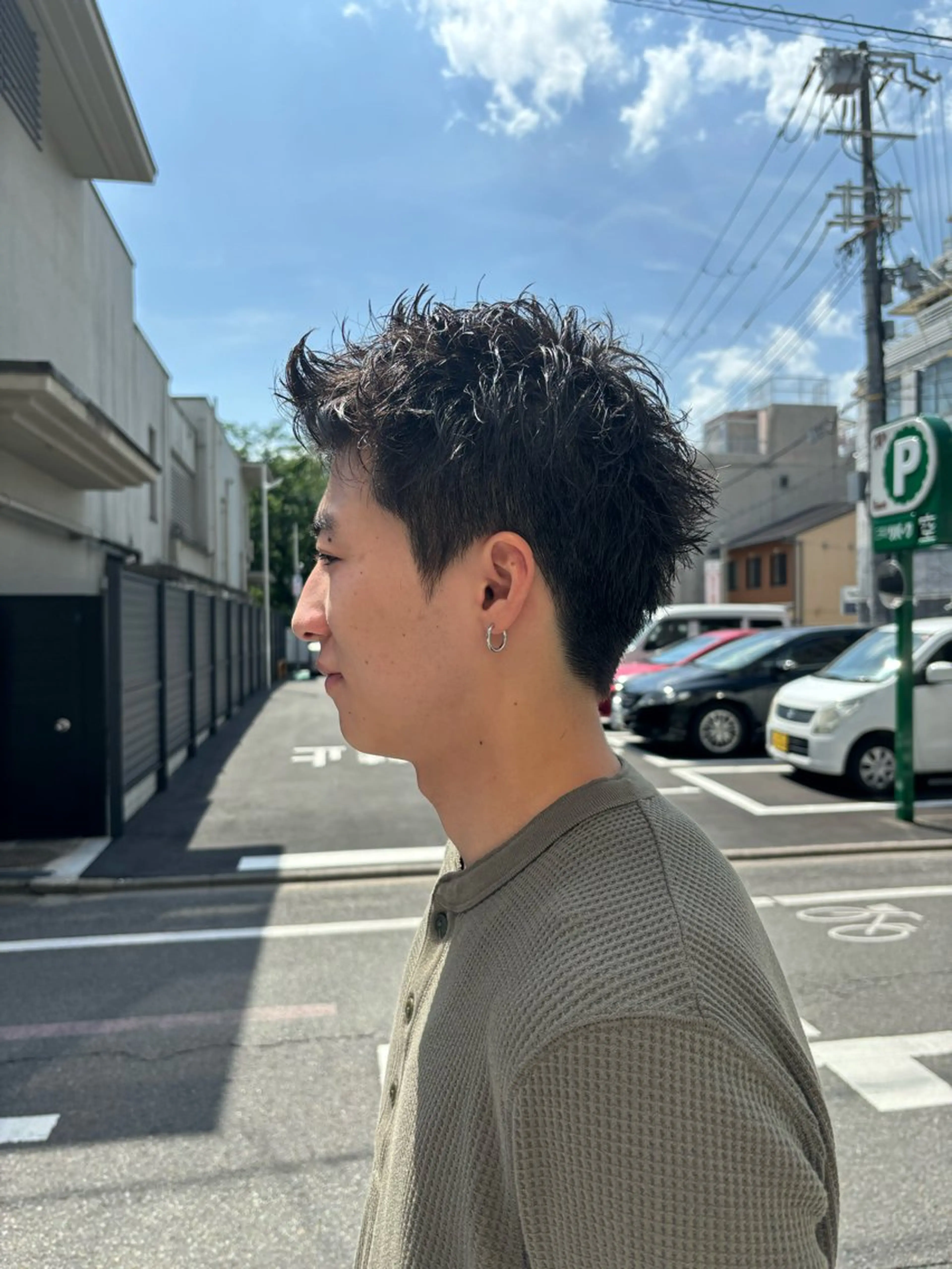 メンズ スパイキーショート カット darts所属・マツダ レンのヘアスタイル