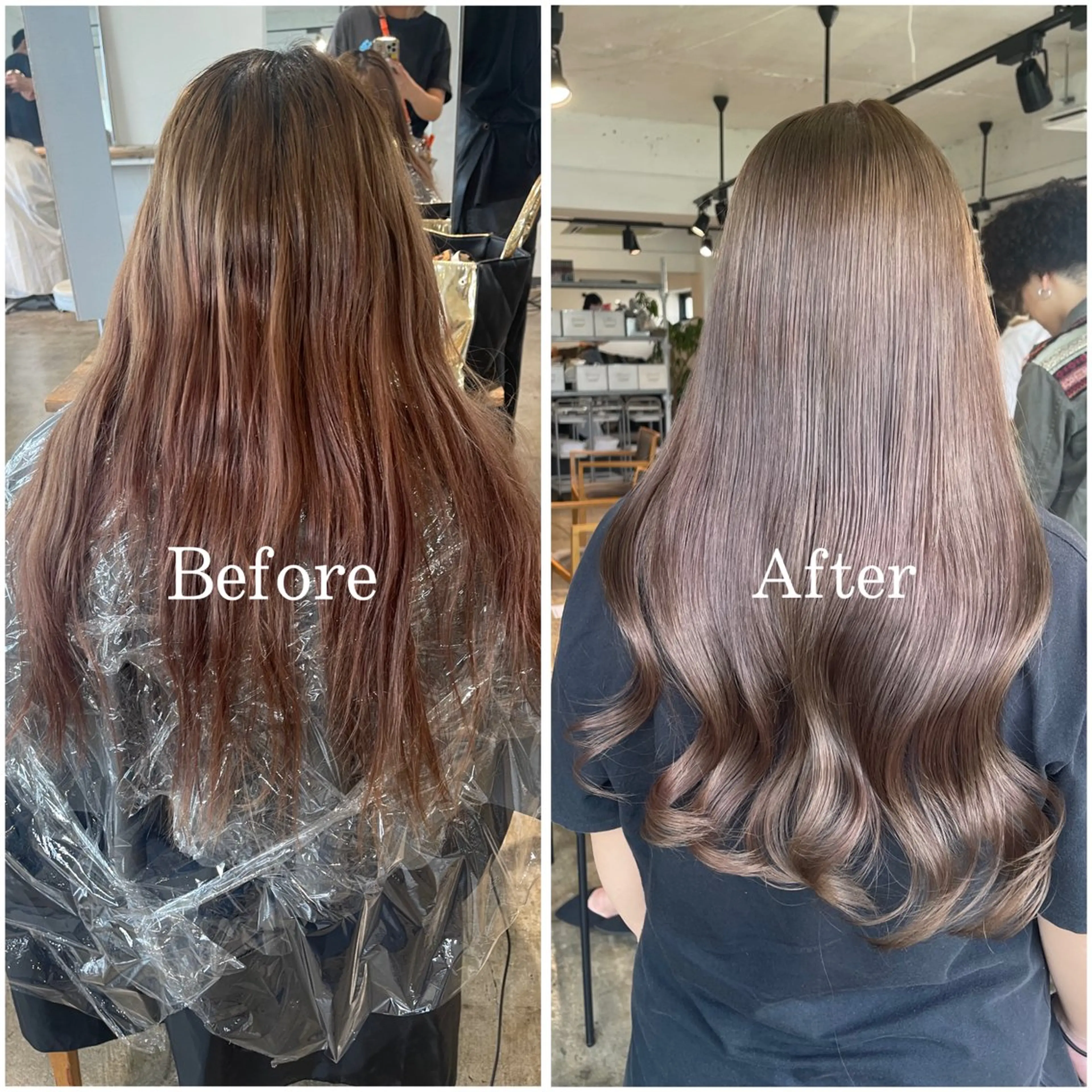 ロング カラー ブリーチ デザインカラー ハイトーンカラー ムラ修正/ ハイトーン💖Riaのヘアスタイル