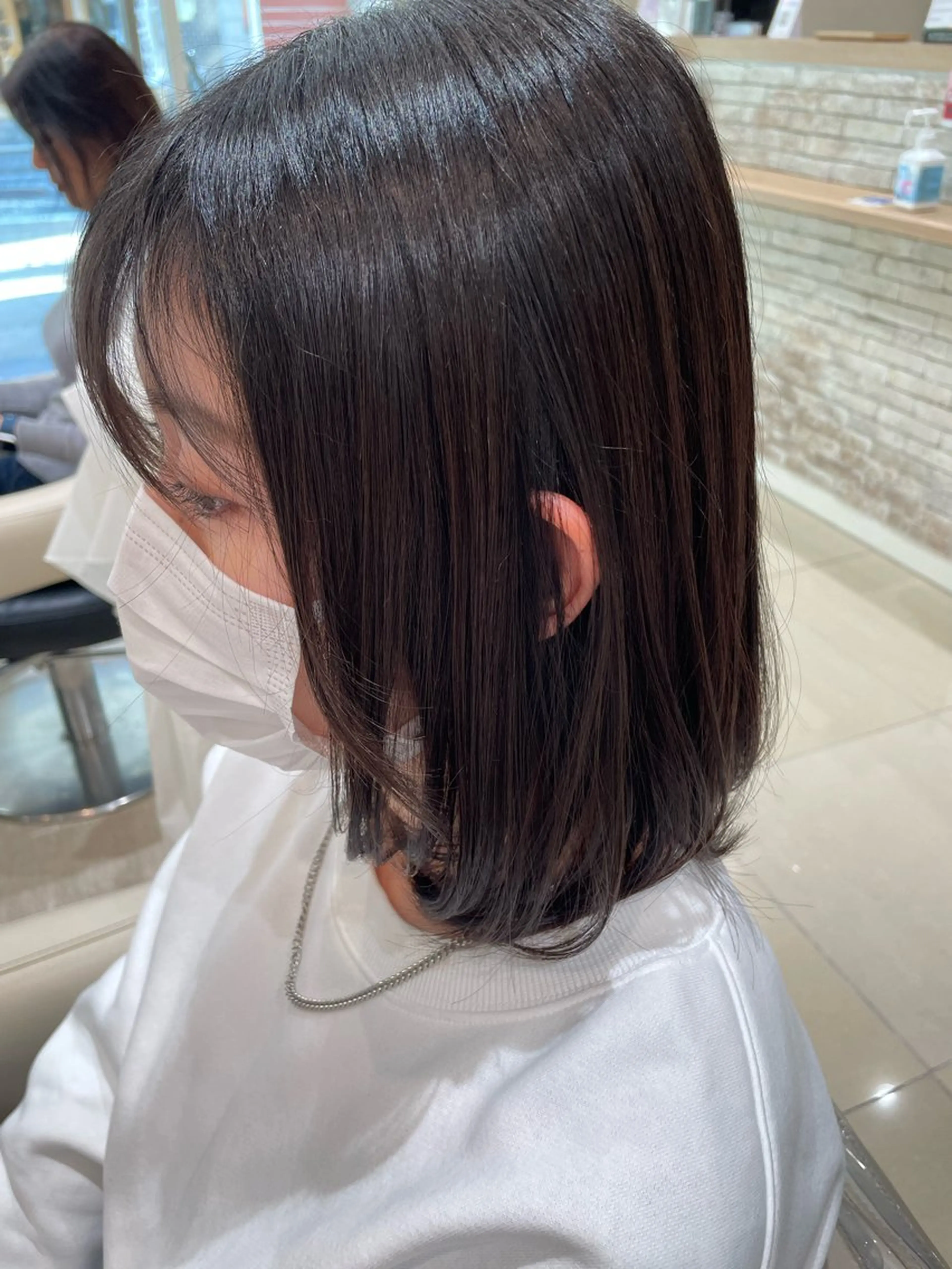 ミディアム 顔周りカット レイヤーカット カット レイヤー×ハイライト 🌷RINA🌷のヘアスタイル