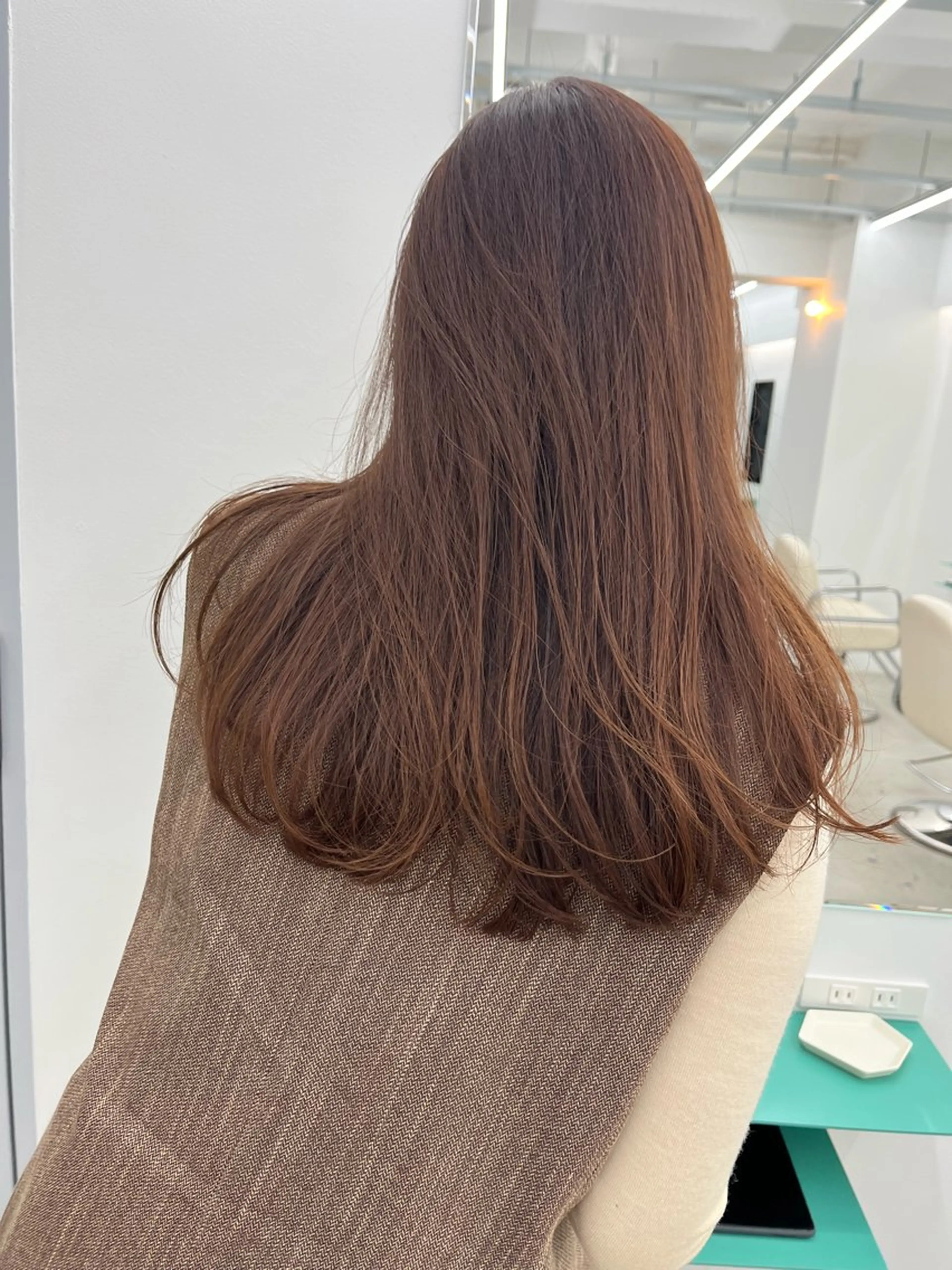 ロング レイヤー/ケアパーマ /ニュアンス/モードのヘアスタイル