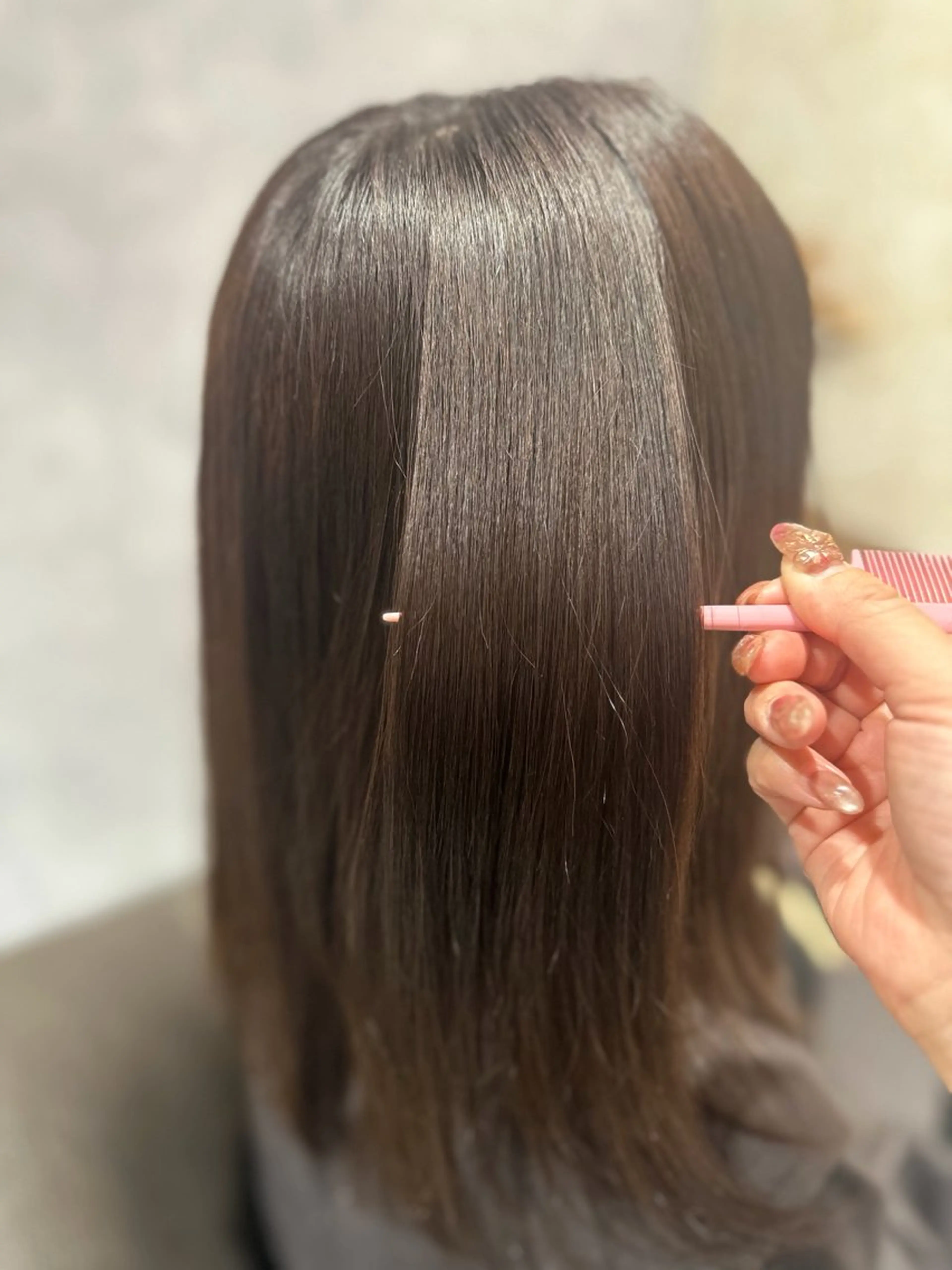 セミロング カラー ベージュカラー ブラウンカラー ブラウンベージュ 髪質改善 🆕TRUTH千葉店 店長Yuのヘアスタイル