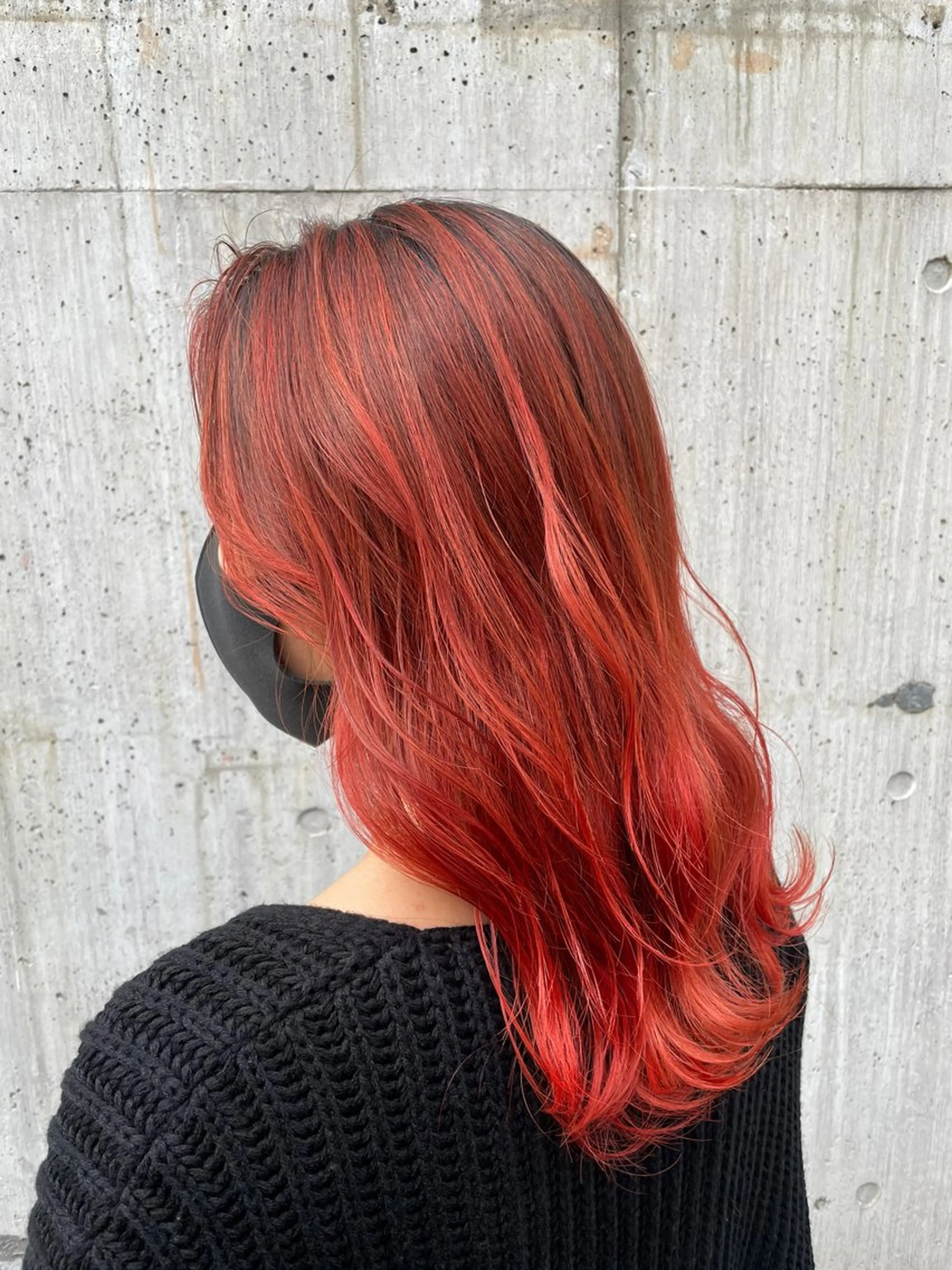 ロング カラー YUUKI/艶カラー レイヤーカットのヘアスタイル