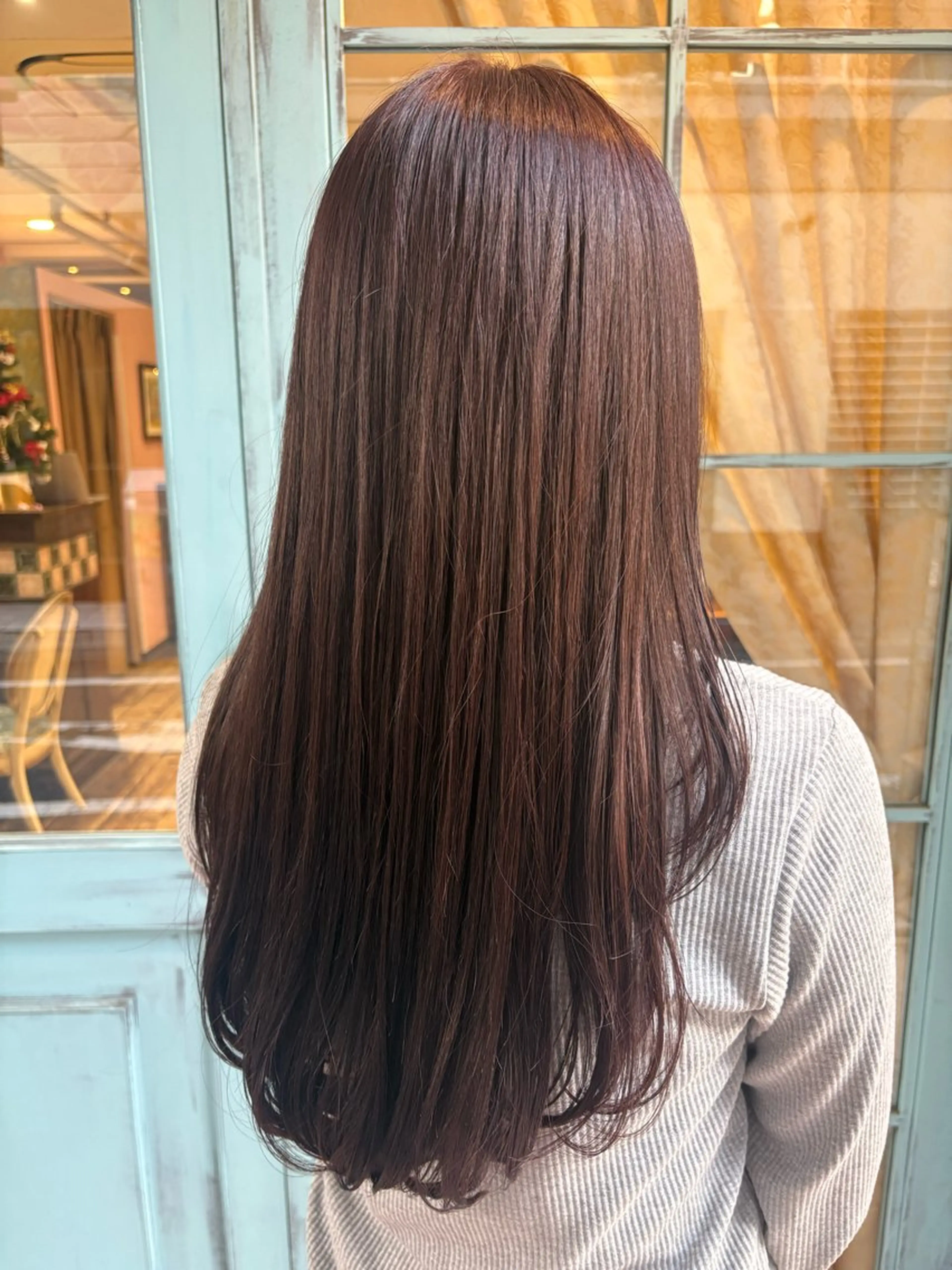 セミロング カット ヘアカラー トリートメント なぎさ 心斎橋美容室のヘアスタイル