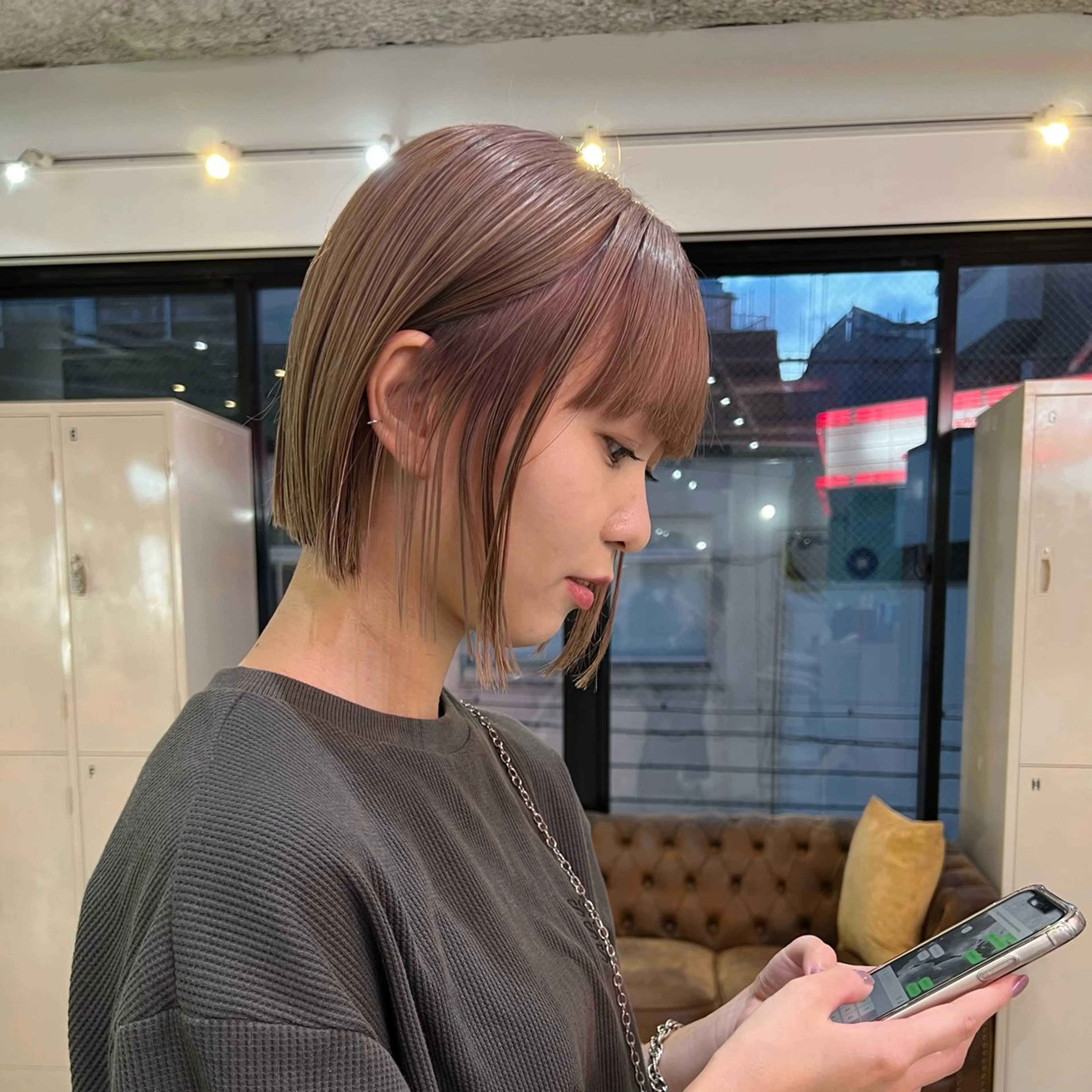 ショート カラー ヘアカラー トリートメント ボブ職人 /ミリヤのヘアスタイル