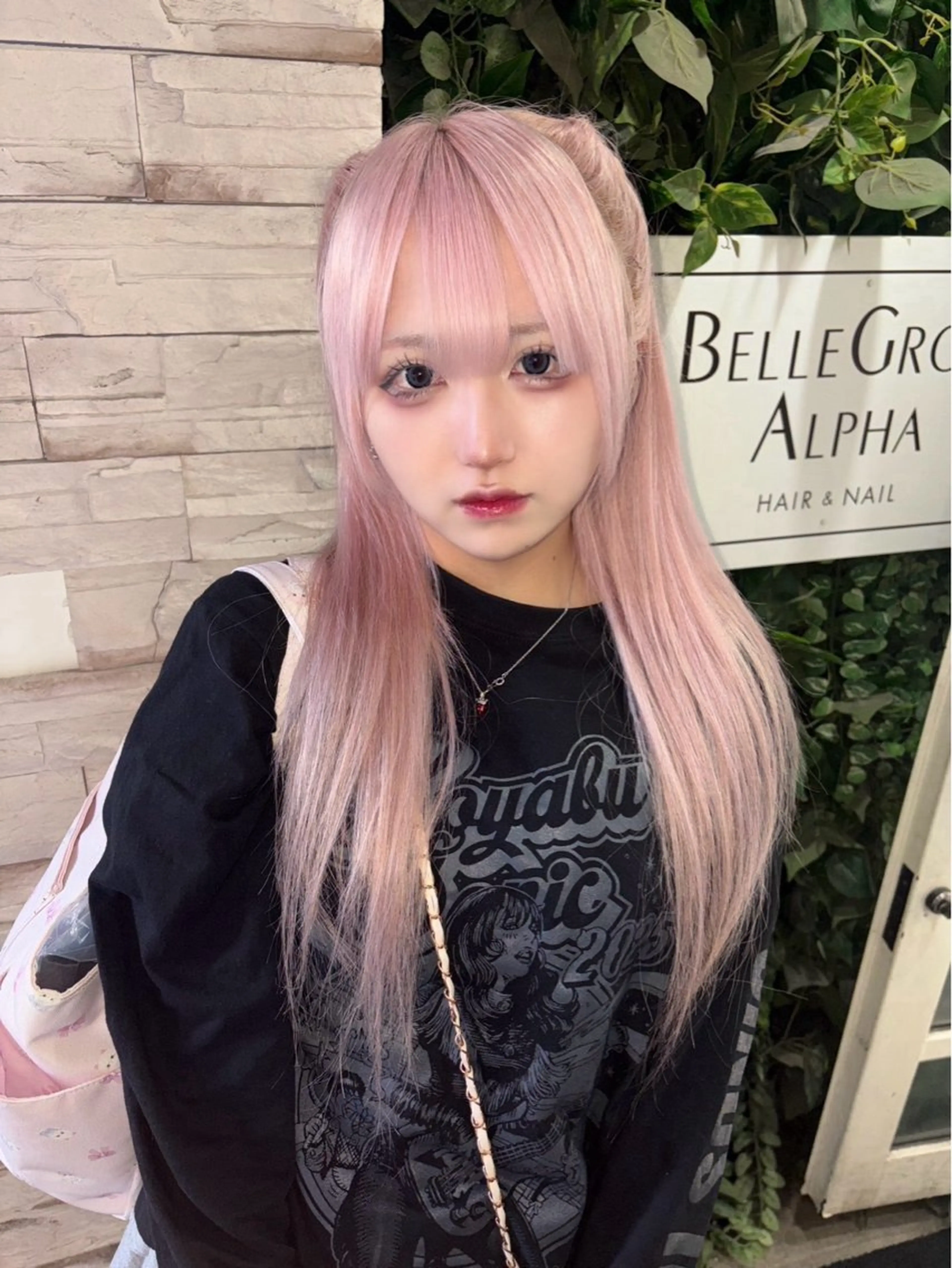 ロング カラー シールエクステ ピンクカラー エクステ ロング エクステ 🫧miyu/カラー エクステ難波🫧ྀིのヘアスタイル