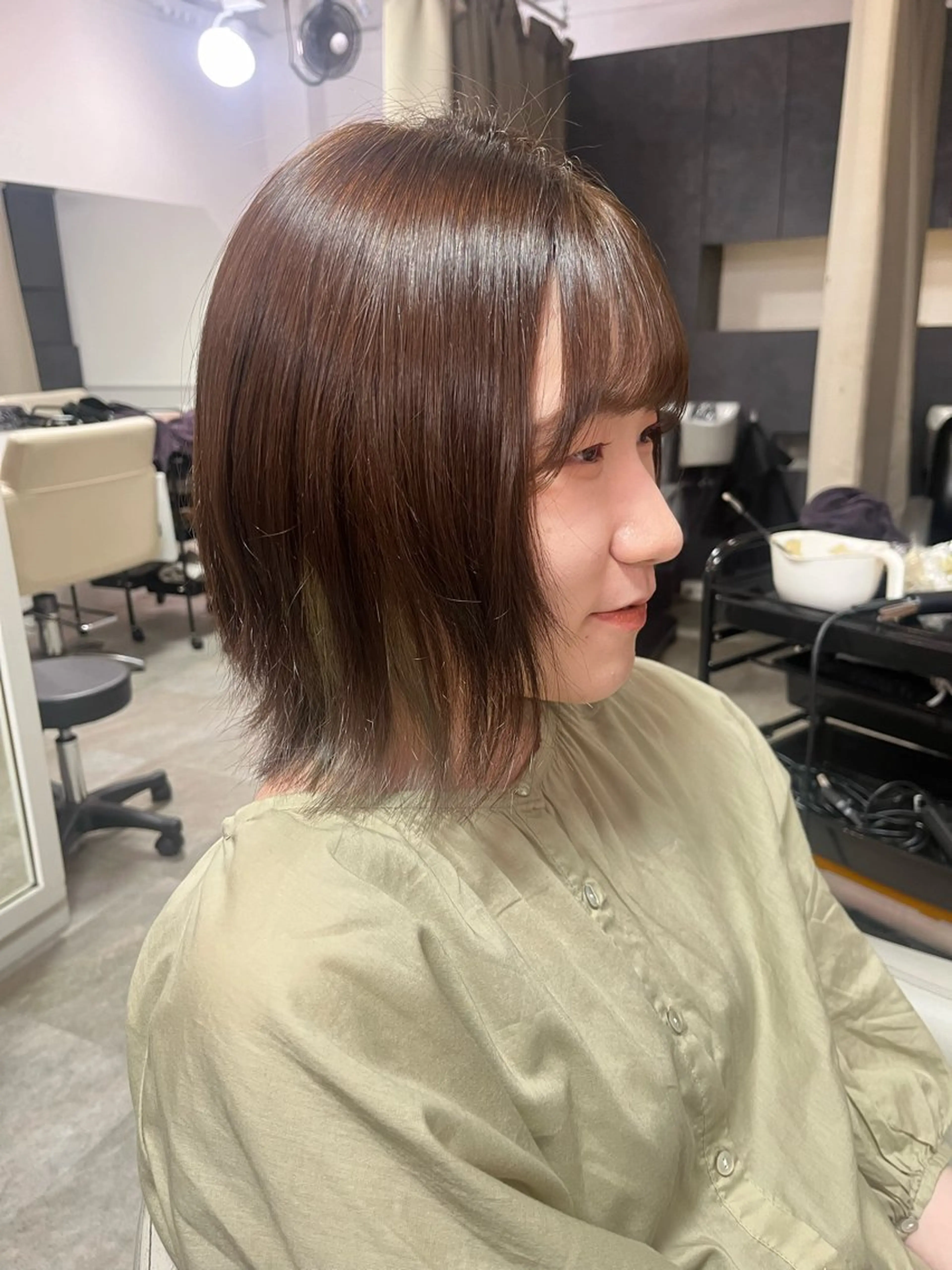 カラー ヘアカラー 山浦 那奈のヘアスタイル