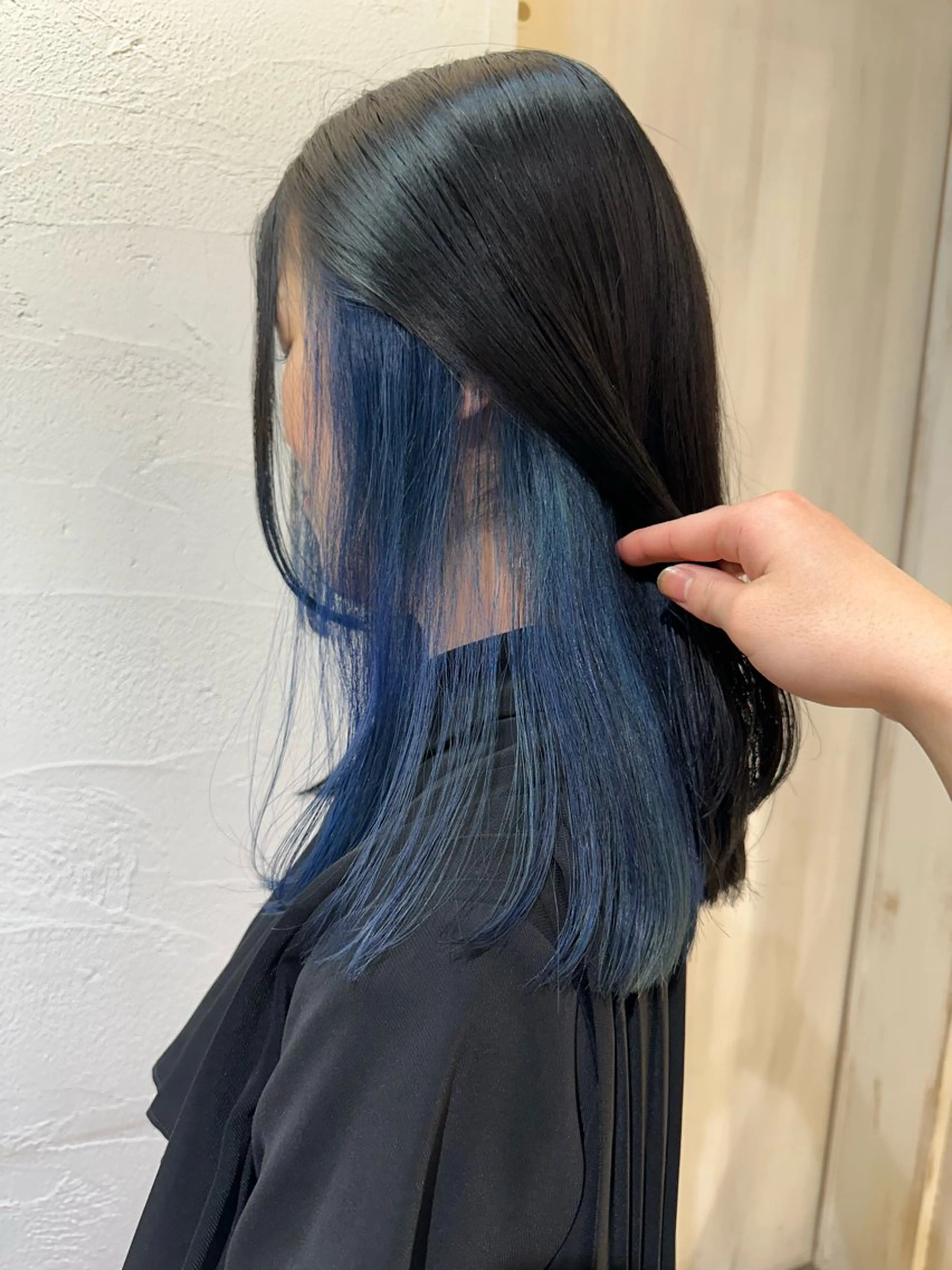 ミディアム ヘアカラー トリートメント ブリーチカラーボブ sayo🧸🤎のヘアスタイル