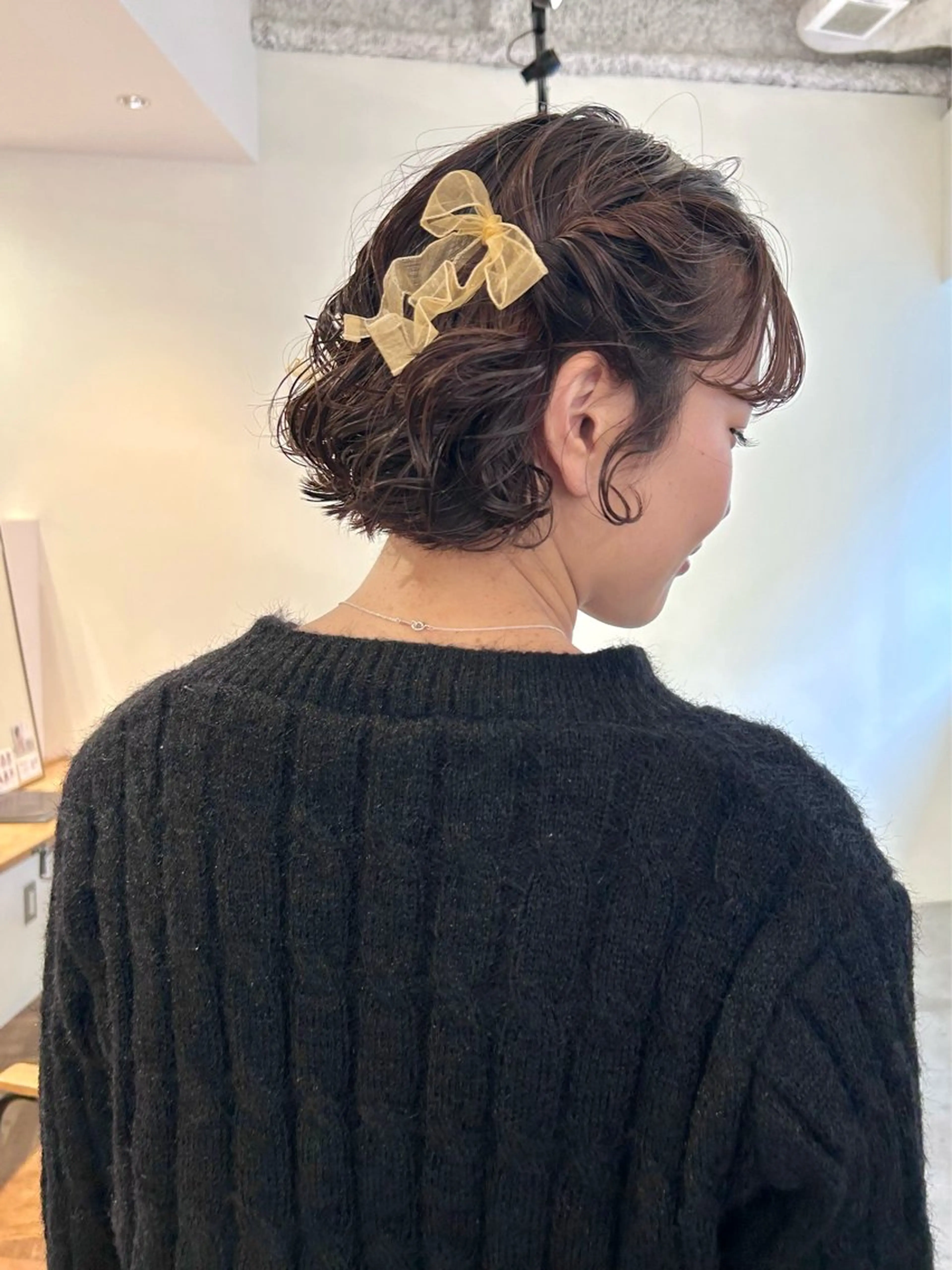 ショート ボブ ヘアセット 切りっぱなしボブ 大阪梅田/きょうかのヘアスタイル