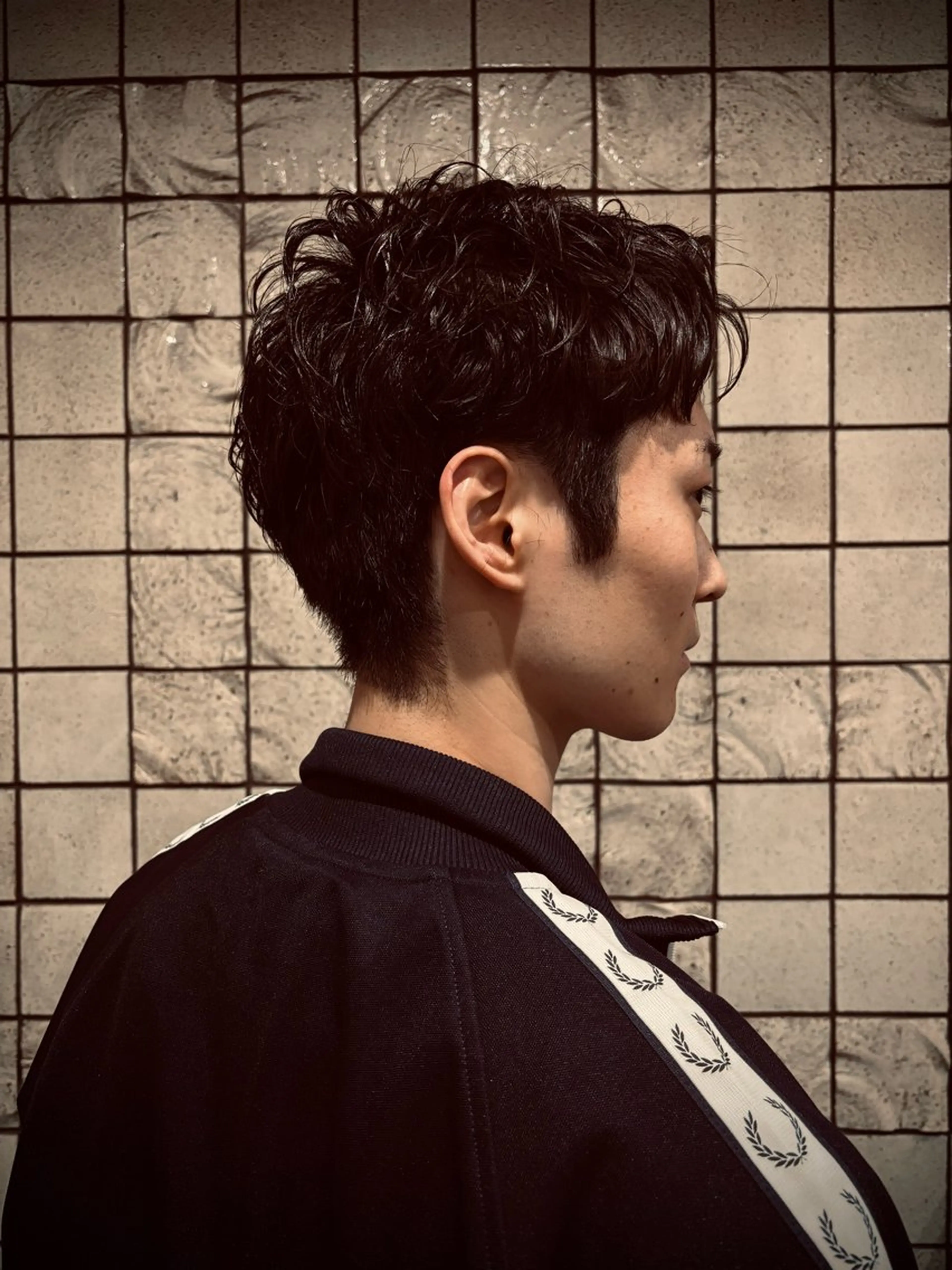 ショート パーマ メンズ メンズパーマ ヒロ銀座 miu 7/1から新宿店のヘアスタイル