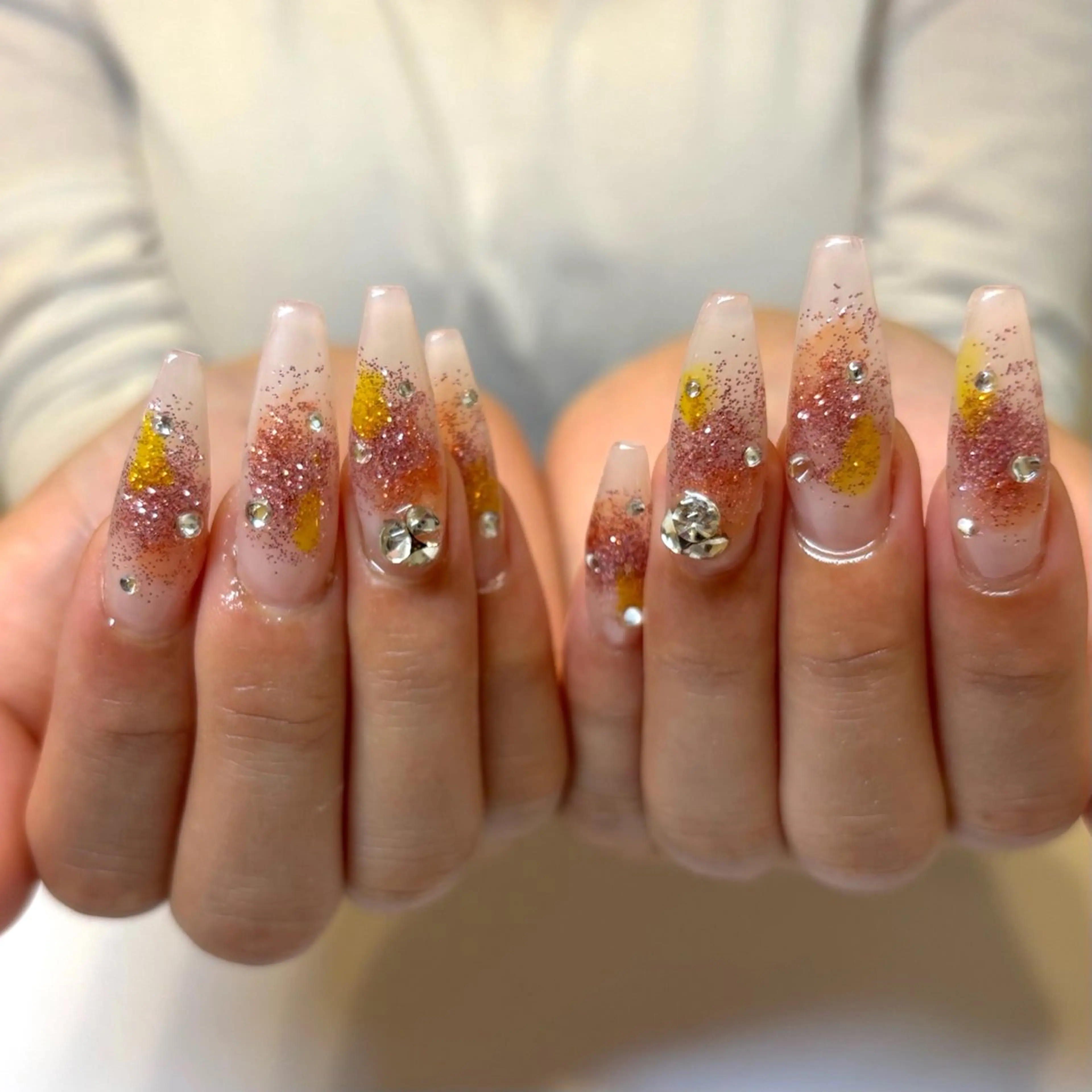 ネイル ハンドネイル ️🩵Merci Miyu 南堀江️のネイルデザイン