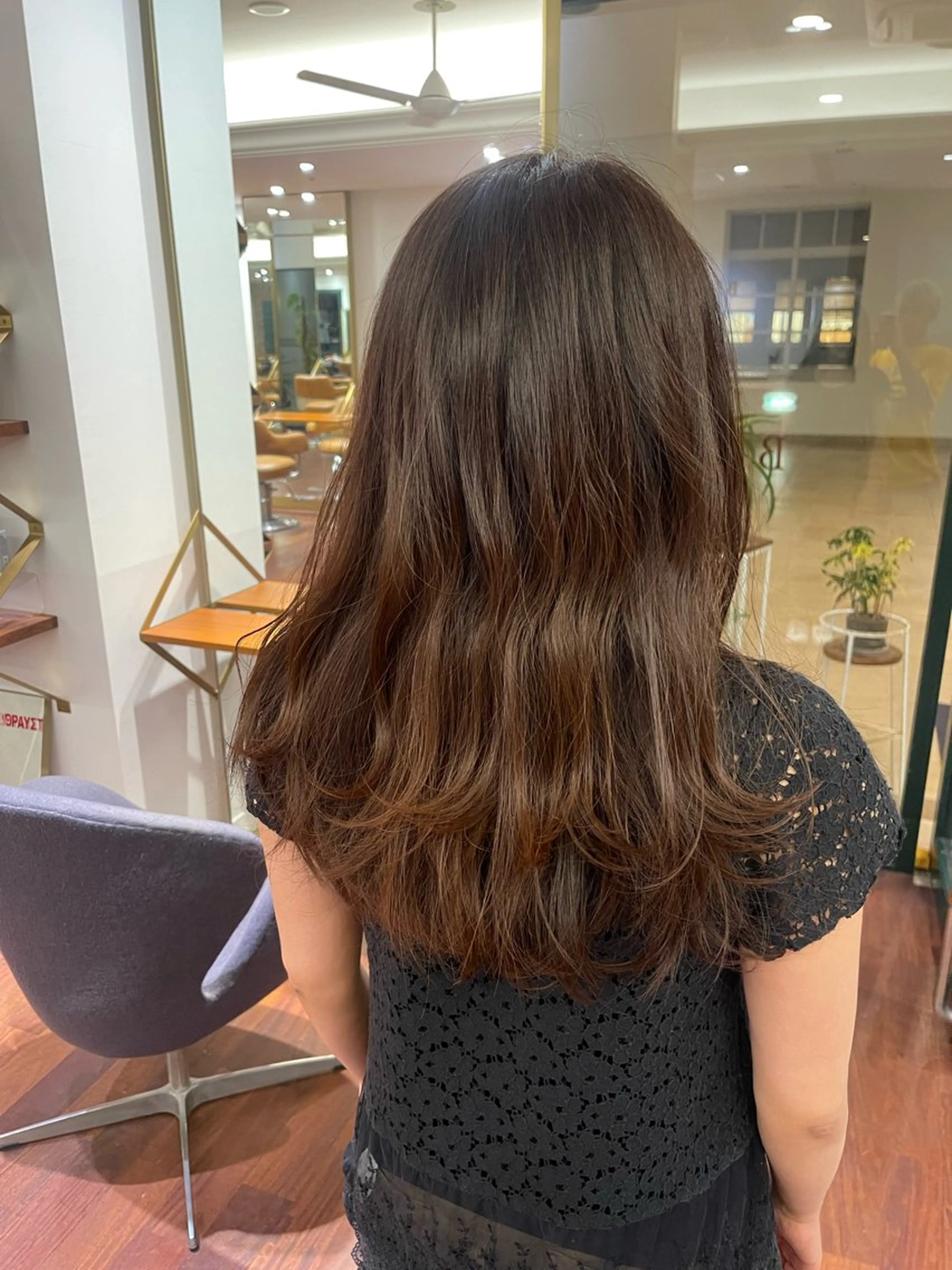 カラー ブラウンカラー マロンブラウン ヘアカラー 大前 斗夢/髪質改善 /艶感カラー/パーマのヘアスタイル