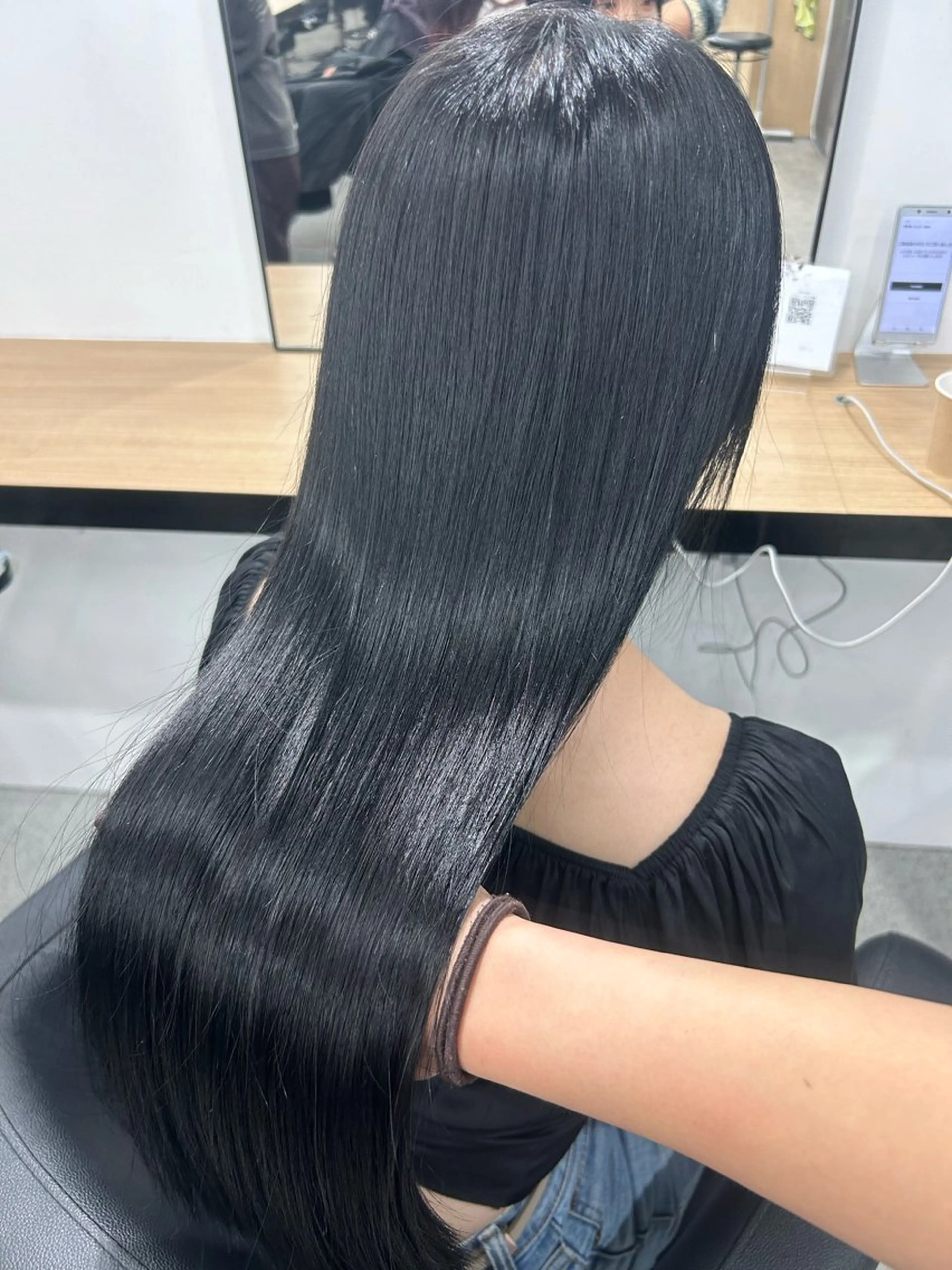 ロング カラー ヘアカラー トリートメント ヘッドスパ ヘアセット YUKA💜淡色 ラベンダー/ベージュのヘアスタイル