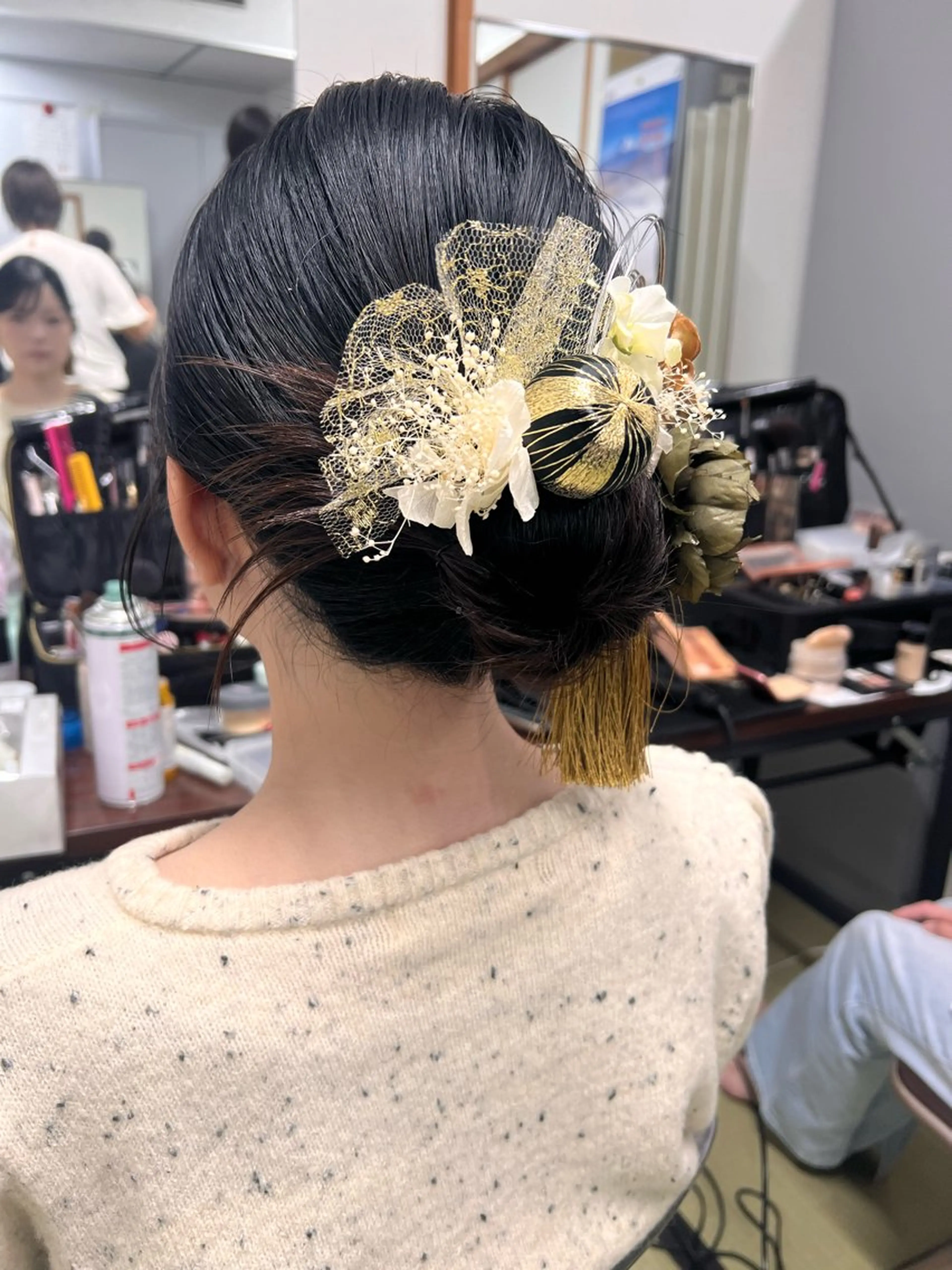 セミロング ヘアアレンジ 成人式 ヘアセット 💎透明感カラー/ 韓国ヘア💎KANAのヘアスタイル