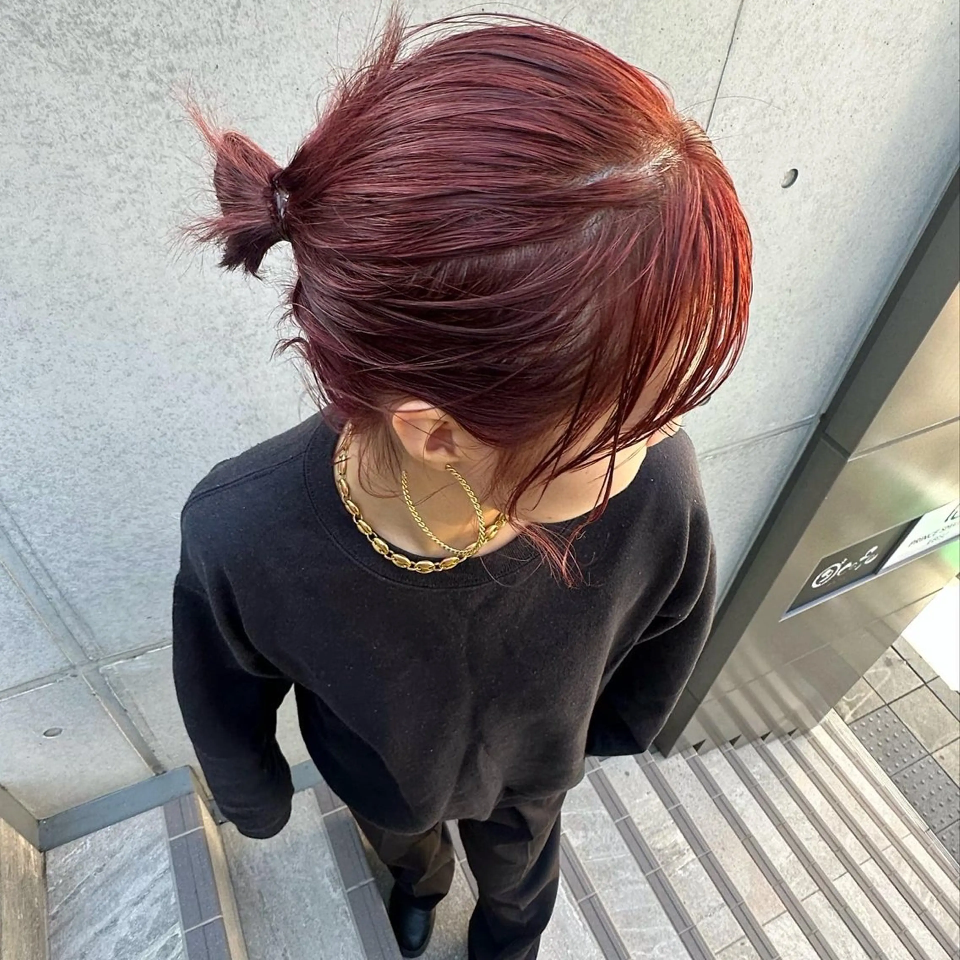 ミディアム カラー 顔まわりカット/艶髪 カラー✨けいとのヘアスタイル