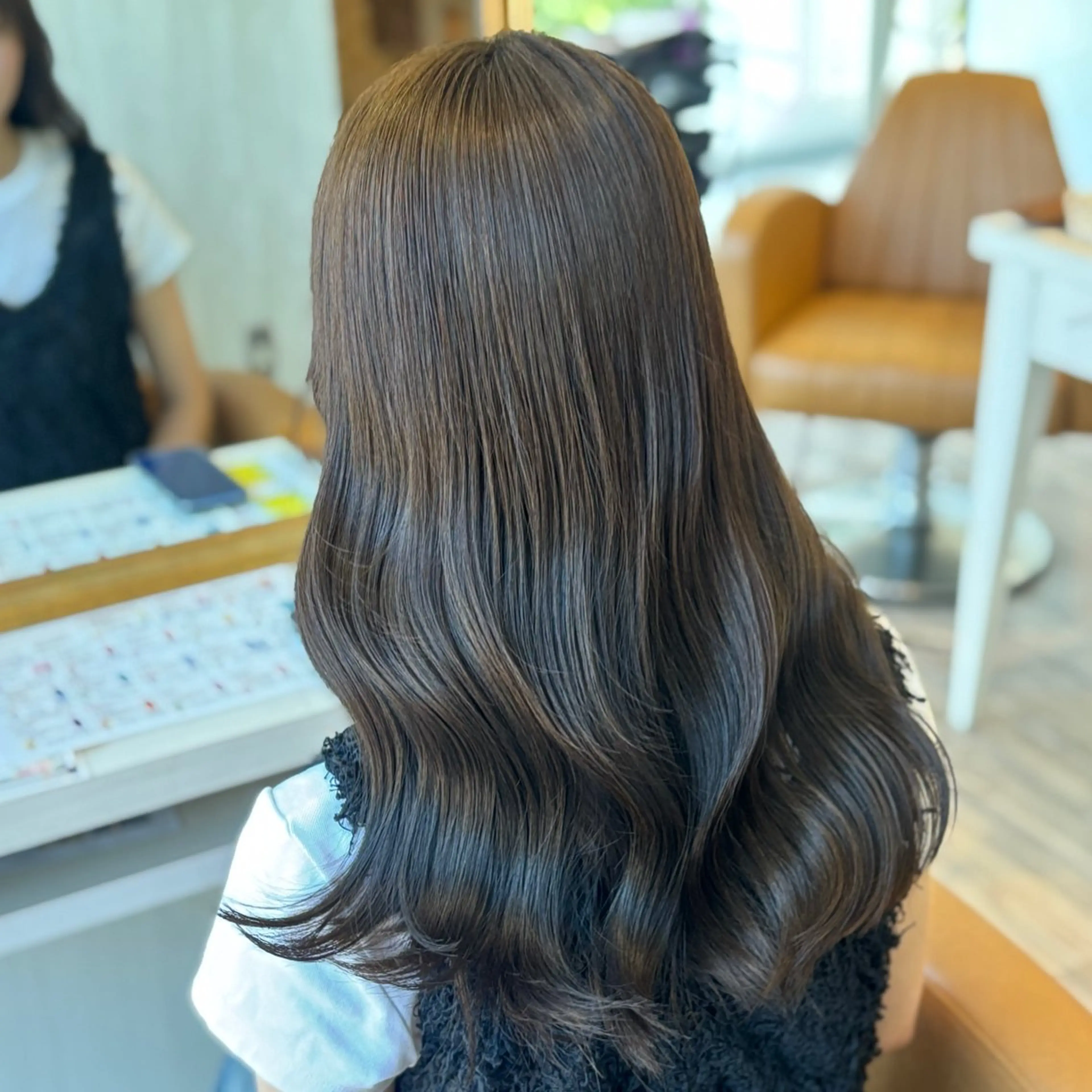 ロング カラー ヘアカラー トリートメント 艶髪✖️透明感/ 暗髪🩶/AOIのヘアスタイル