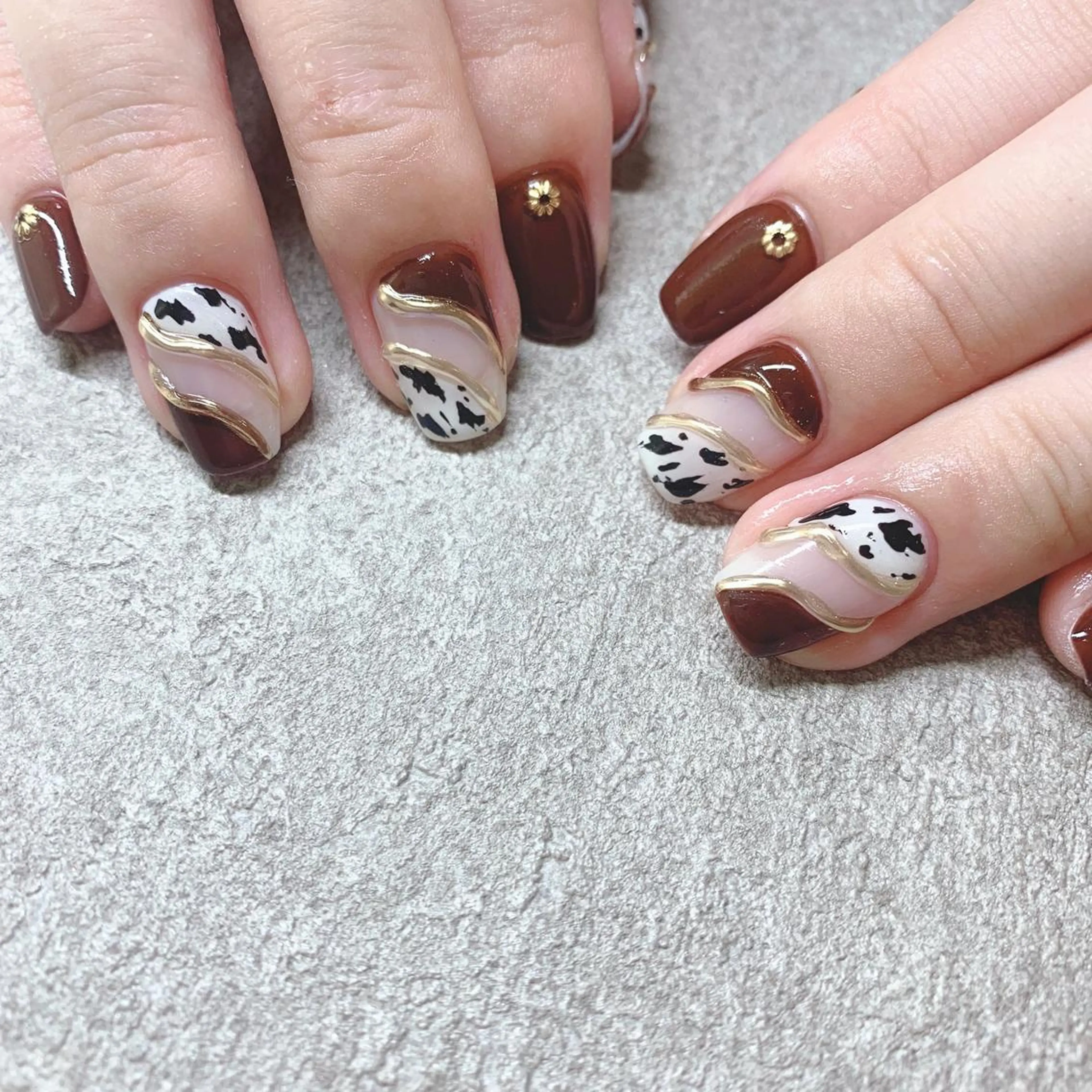 カラー ネイル ハンドネイル Cozy_ ilumのネイルデザイン