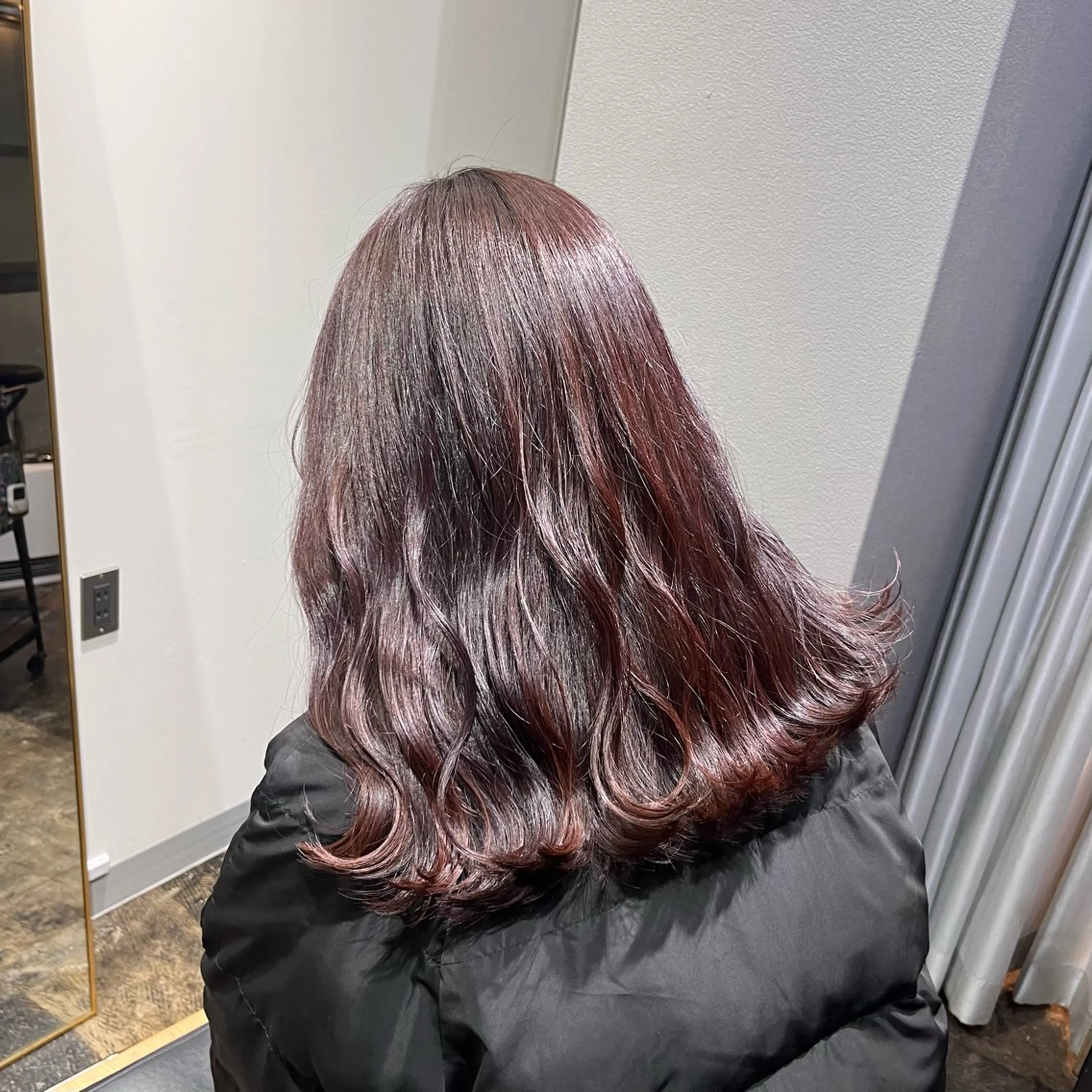 セミロング カラー イルミナカラー ラベンダーカラー ピンクカラー ピンクラベンダー ヘアカラー 透明感カラー/パーマ 🌀アオノアユミのヘアスタイル