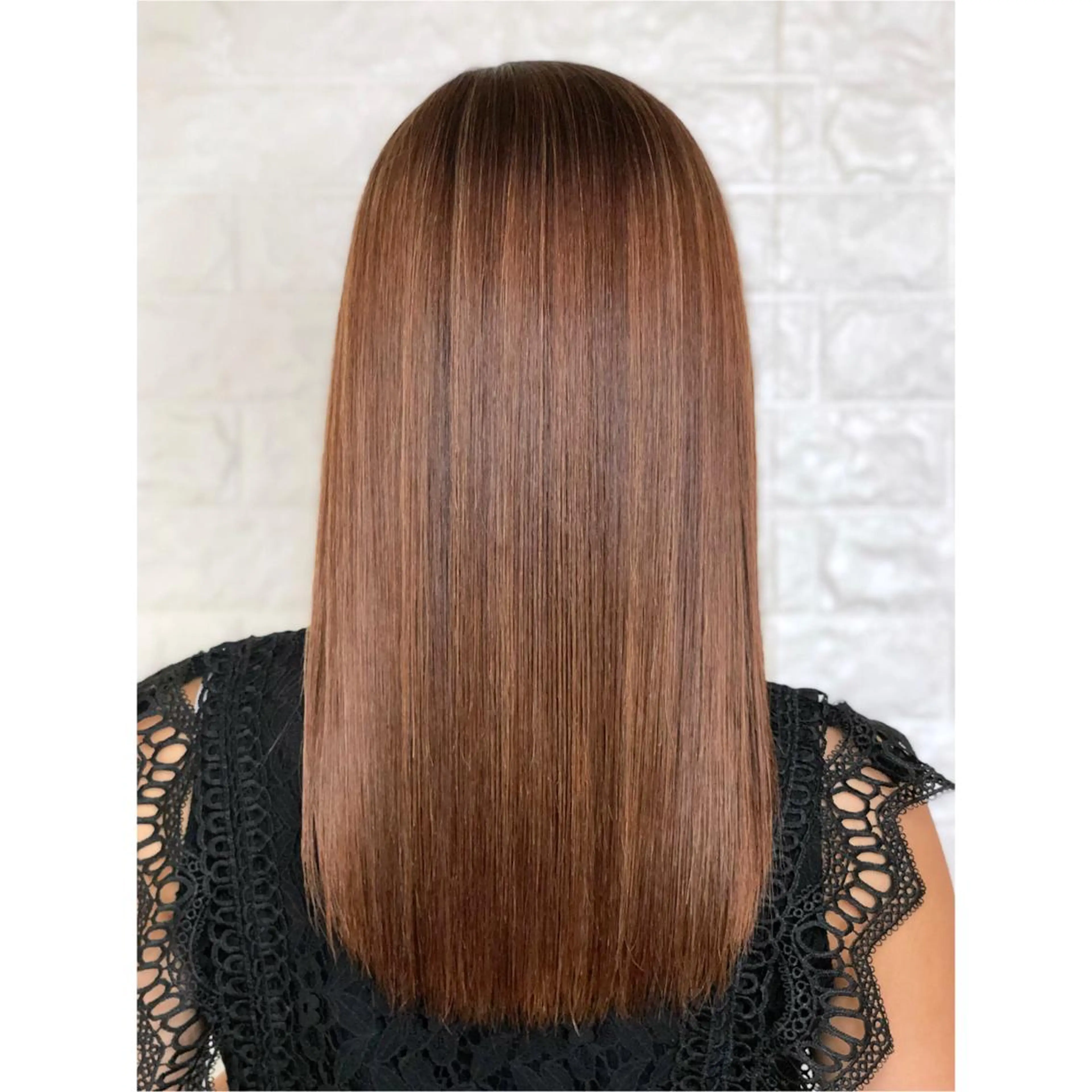 ミディアム パーマ ハイライト 髪質改善 ストレートパーマ KIZU 髪質改善 オカルト怪談のヘアスタイル